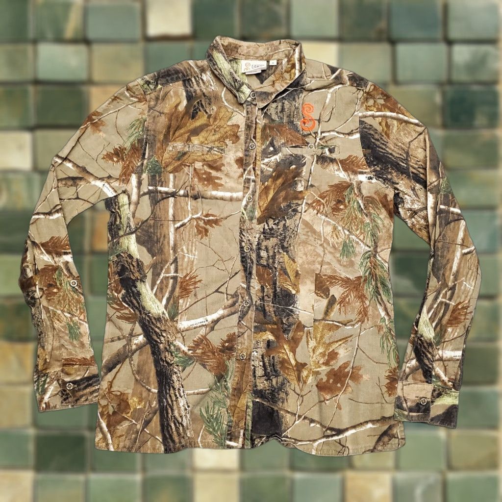 Realtree VINTAGE She Outdoor Apparel Camo Shirt Womens Medium Realtree Camoflage Long Sleeve Camo Size M / US 6-8 / IT 42-44 - 1 Thumbnail