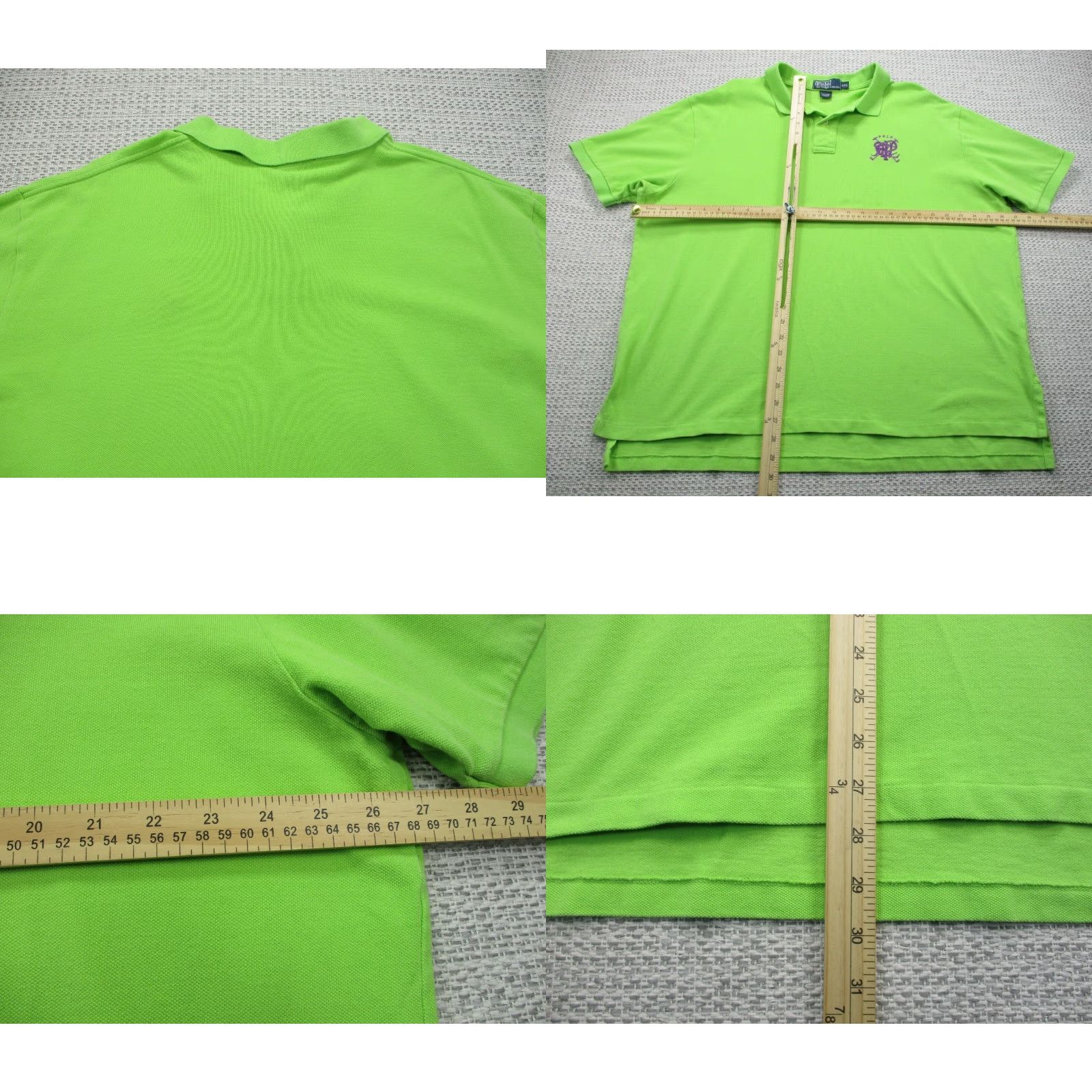 Ralph Lauren Polo Ralph Lauren Rugby Polo Shirt Mens Regular Fit 2XL Green Script Polo Shirt Size US XXL / EU 58 / 5 - 8 Thumbnail