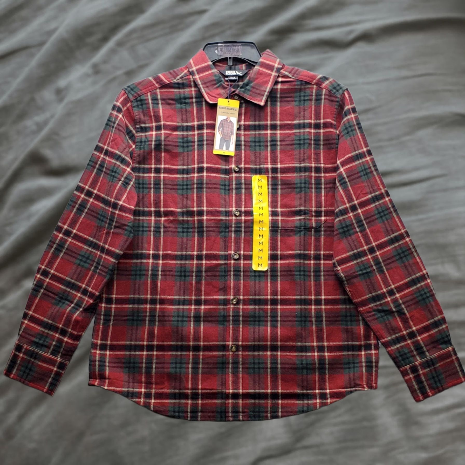 Eddie Bauer Eddie Bauer Mens Button-Up Shirt Flannel Multi Plaid Long Sleeve Casual Comfort, Size M, Cotton, Chest 21.75", 27.25" Shoulders to Bottom, NWT Size US M / EU 48-50 / 2 - 1 Thumbnail