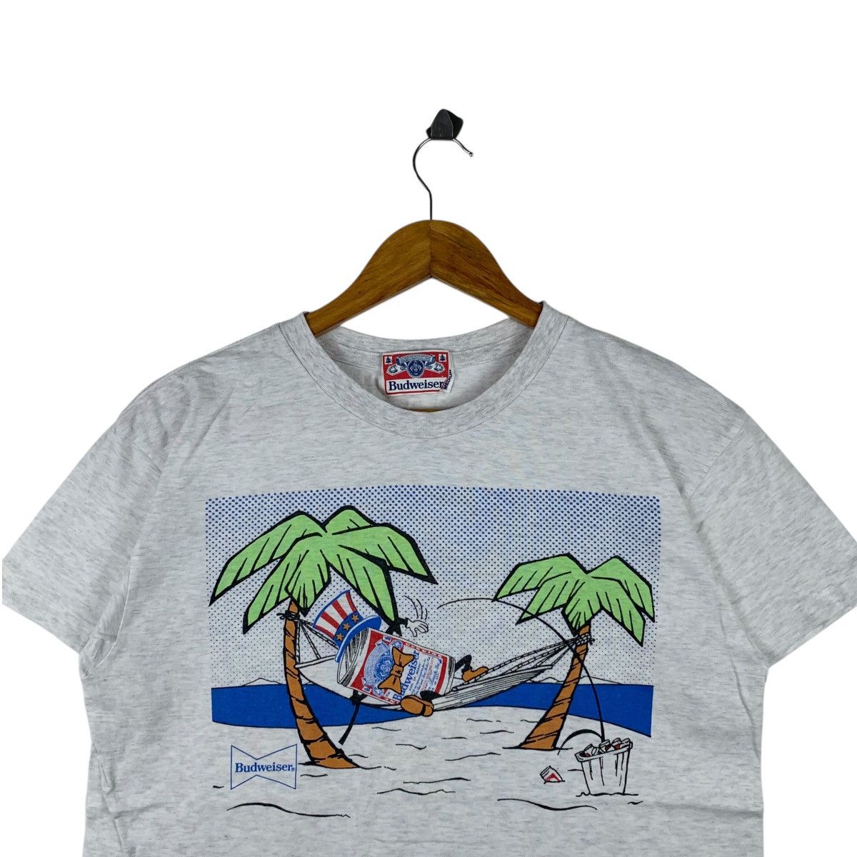 Budweiser × Vintage Vintage BUDWEISER Hawaii Beach Aloha America Big LogoT-Shirt Size US M / EU 48-50 / 2 - 3 Thumbnail