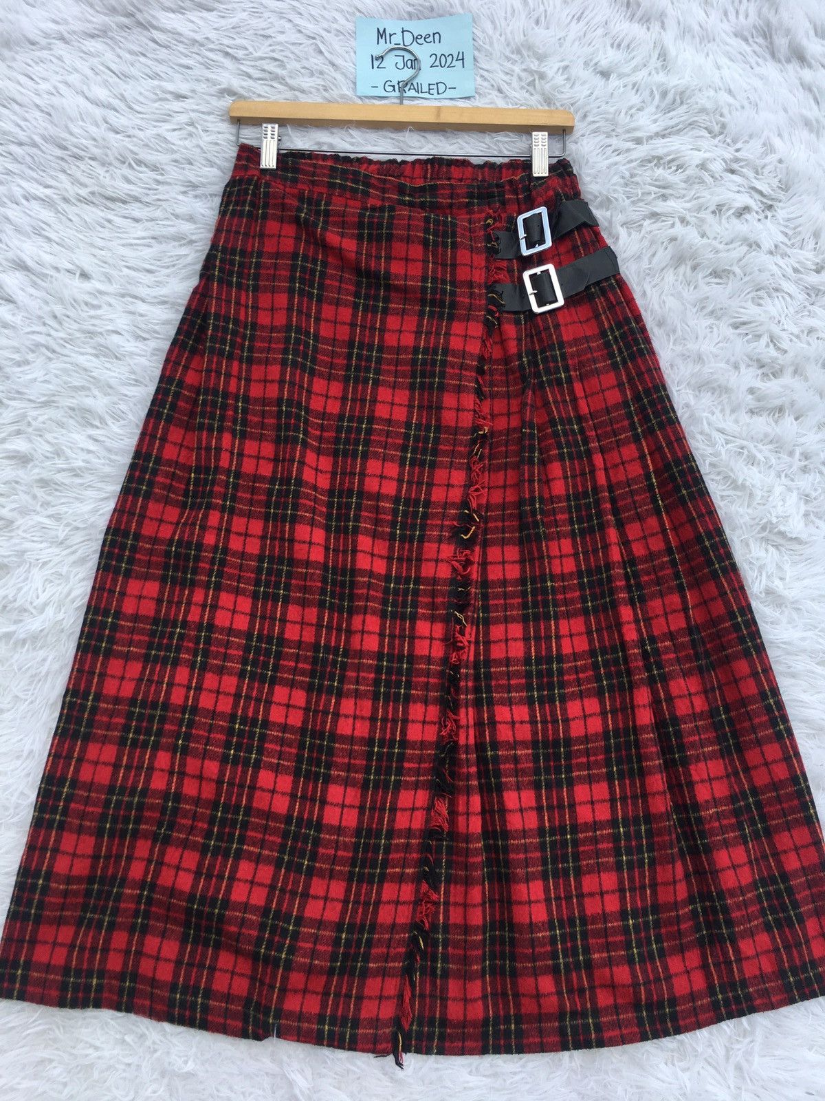 Japanese Brand Vintage Rare Punk Seditionaries Checkered Skirt Size 26" / US 2 / IT 38 - 4 Thumbnail