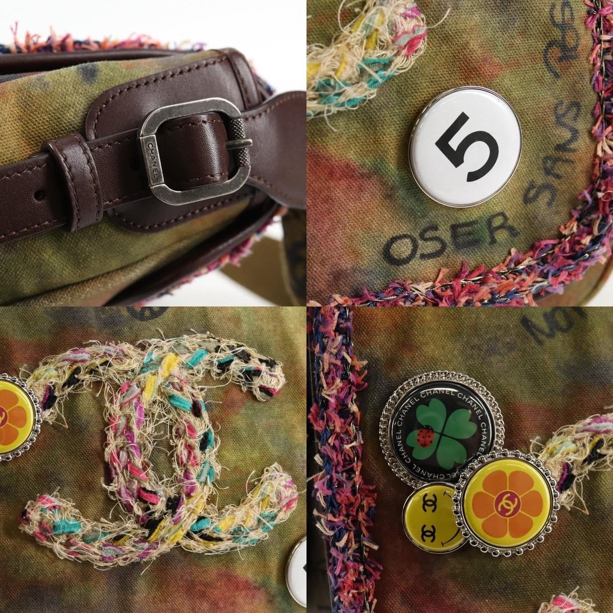 Chanel Chanel Embroidery Graffiti Shoulder Bag Size ONE SIZE - 7 Thumbnail