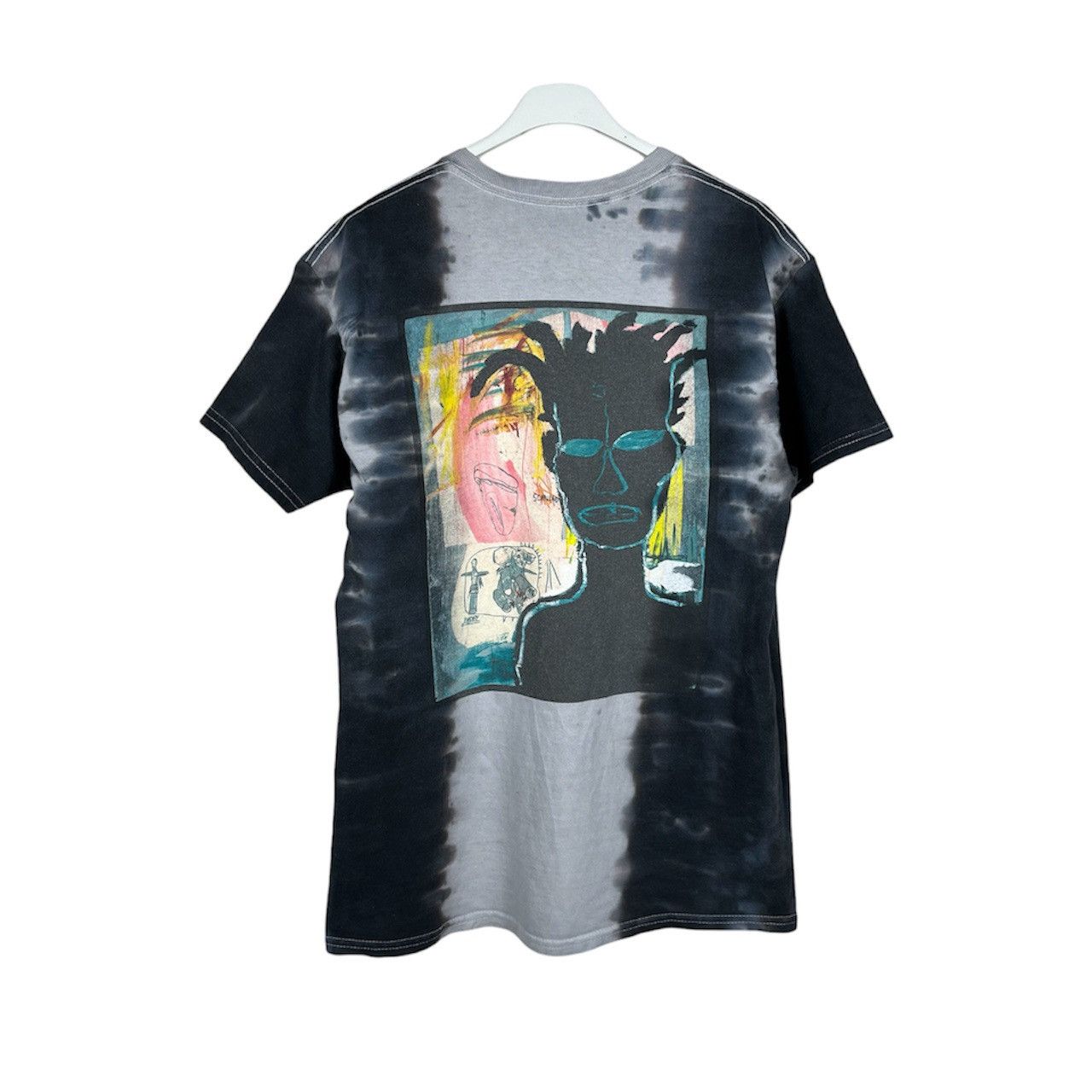 Jean-Michel Basquiat Jean-Michel Basquiat ripple tie dye modern art back logo tee Size US M / EU 48-50 / 2 - 2 Thumbnail