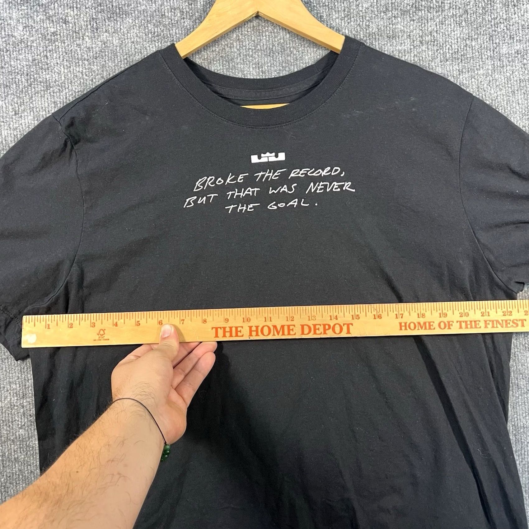 Nike Nike LeBron James Scoring Record Tee Mens XL Black Graphic T-Shirt NBA Lakers Size US XL / EU 56 / 4 - 5 Thumbnail