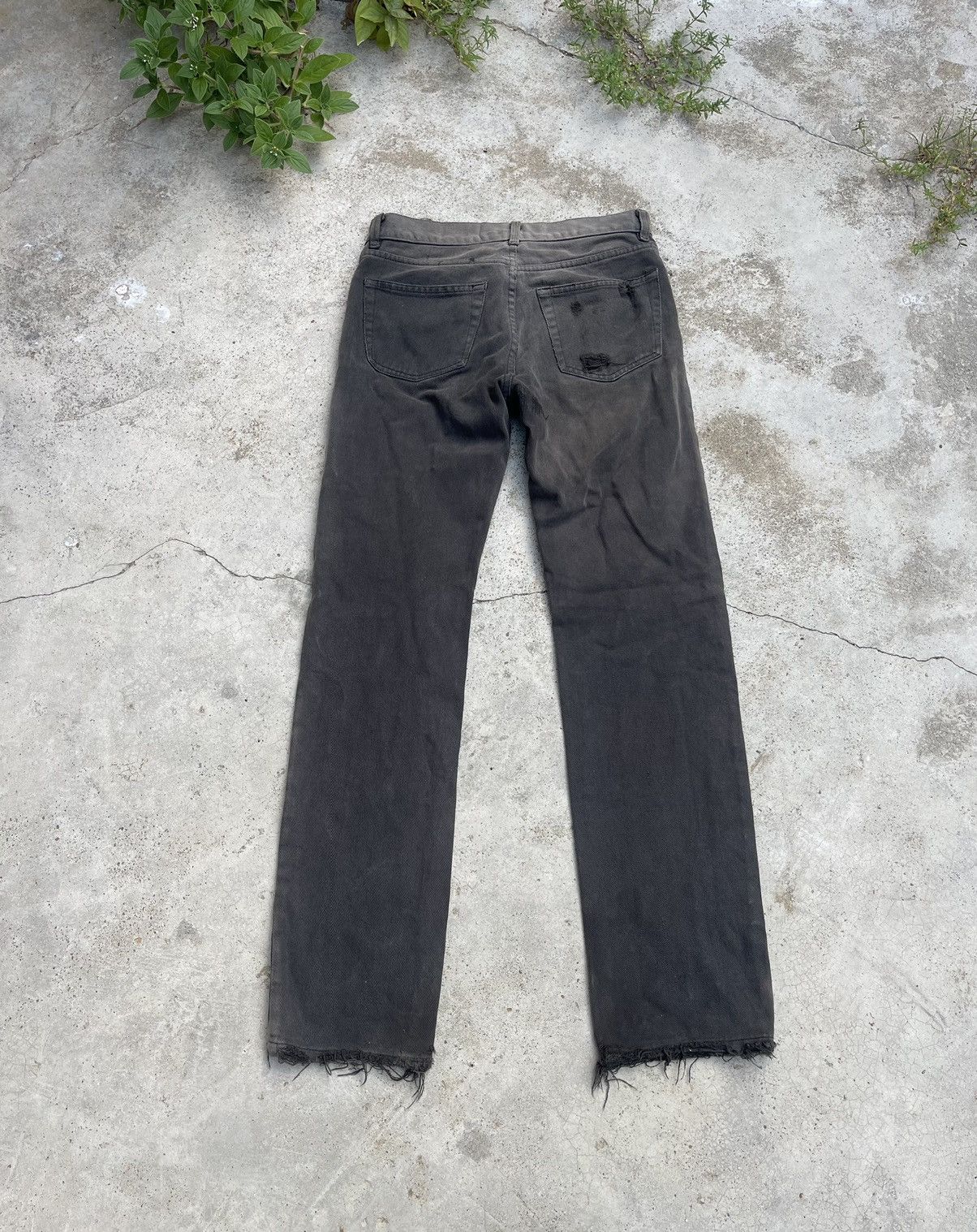 Helmut Lang Helmut Lang Black Distressed Denim (90s Rare Archive Grail) Size US 30 / EU 46 - 2 Thumbnail