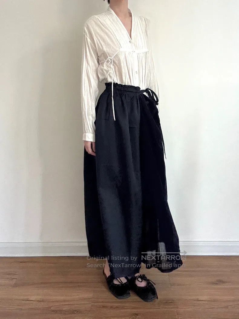 Yohji Yamamoto Yohji Yamamoto Velvet paneled culottes pants Size 25" / US 0 / IT 36 - 1 Thumbnail