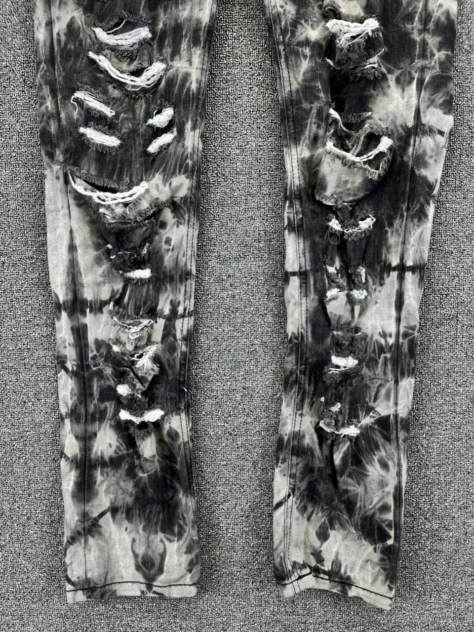 Japanese Brand Vintage Work Japanese Rare Tie Dye Punk Pants Size 31" - 3 Thumbnail