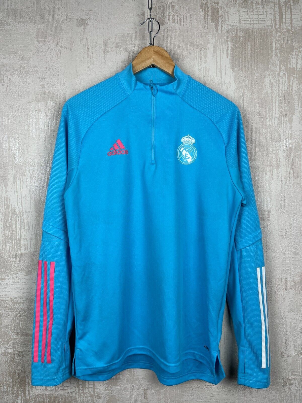 Adidas Real Madrid 2021/22 Training Half Zip Soccer Football Jersey Size US M / EU 48-50 / 2 - 1 Thumbnail