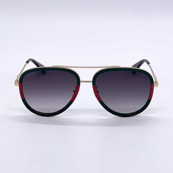 Gucci NEW GUCCI GG0062S 003 AVIATOR FRAME SUNGLASSES GUCCI Size ONE SIZE - 7 Thumbnail
