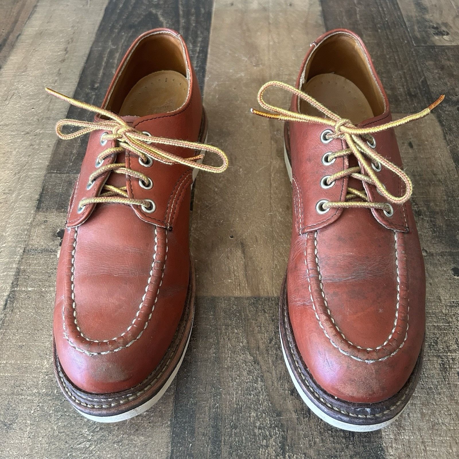 Red Wing 8103 Oro Russet Moc Toe Leather Work Boots Mens 9 D