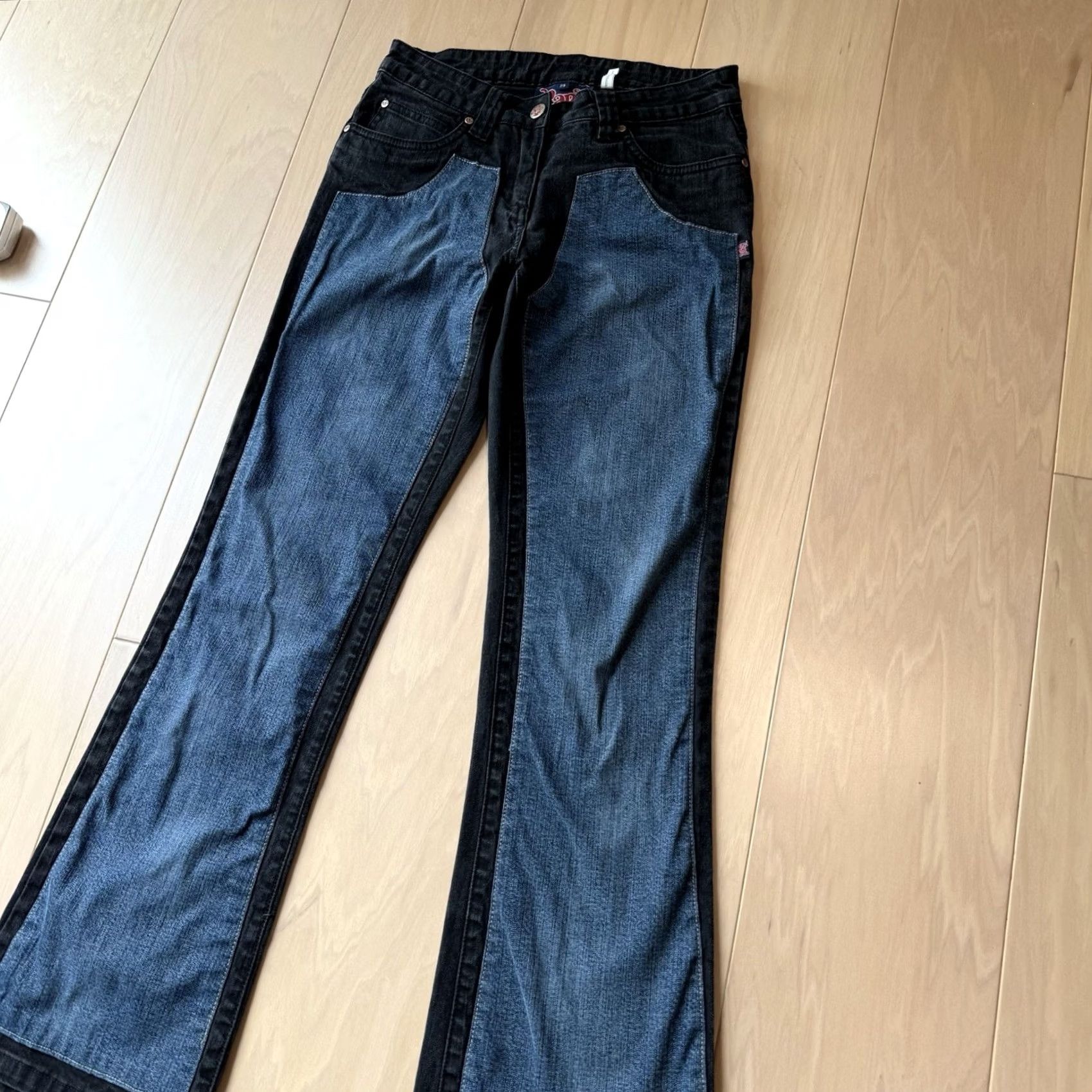 Karl Kani VINTAGE Karl Kani Jeans Women's 27 Blue Black Double Knee Streetwear Flare Size 27" / US 4 / IT 40 - 8 Thumbnail