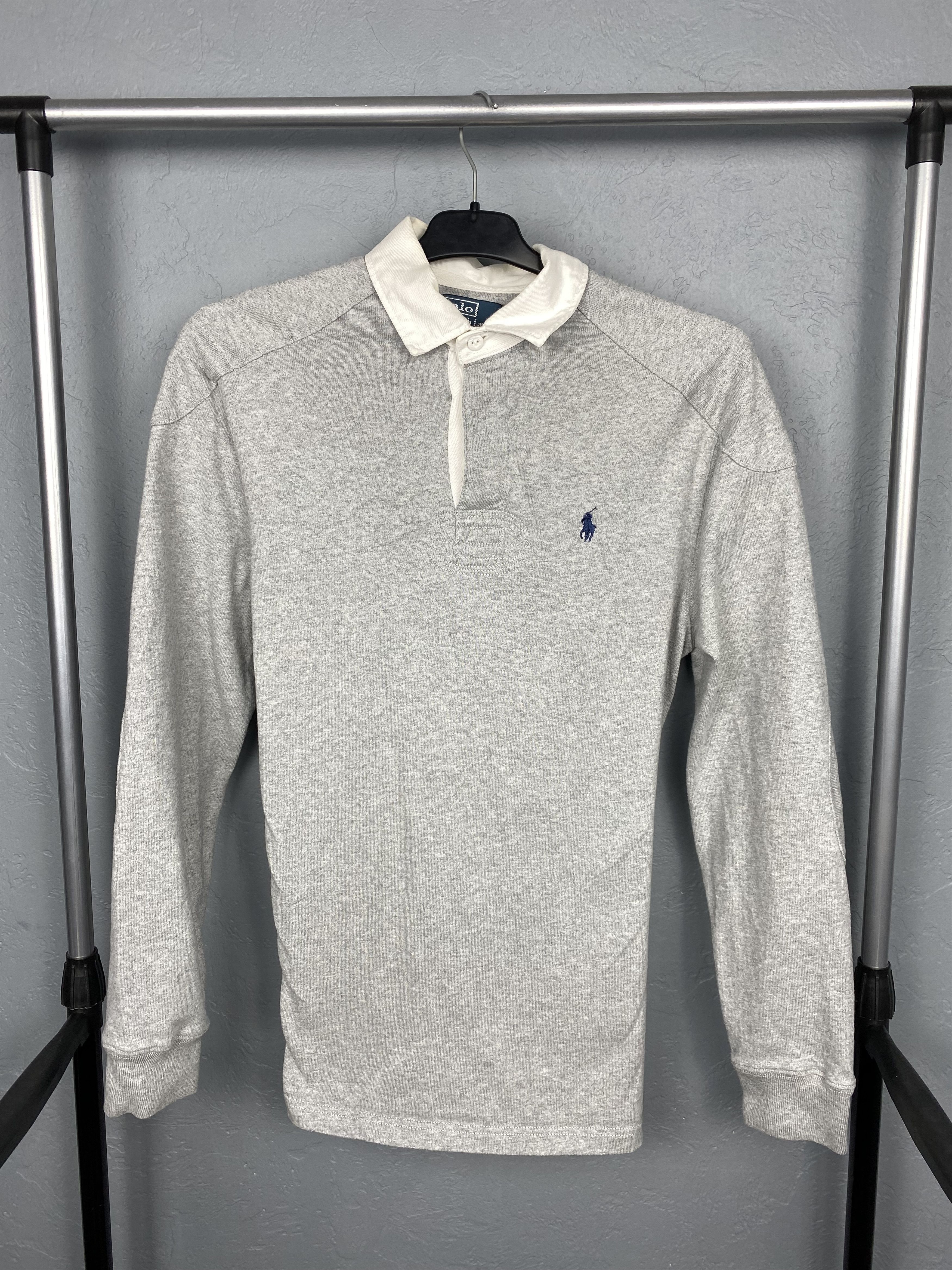 Polo Ralph Lauren Vintage Mens Rugby Long Sleeve Polo Shirt