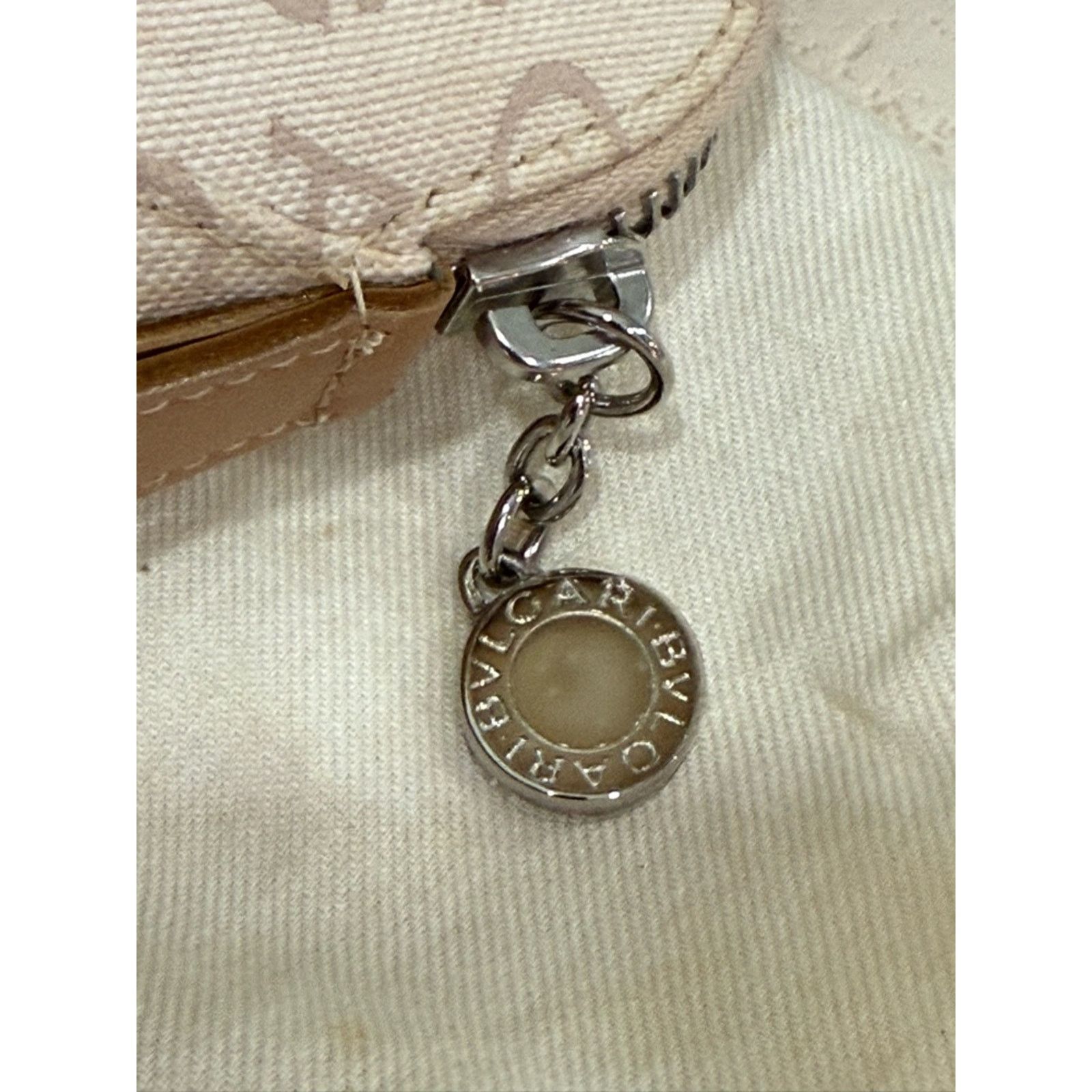 Bvlgari Bvlgari Logomania Mini Tote Bag - Beige Canvas & Tan Leather Size ONE SIZE - 5 Thumbnail