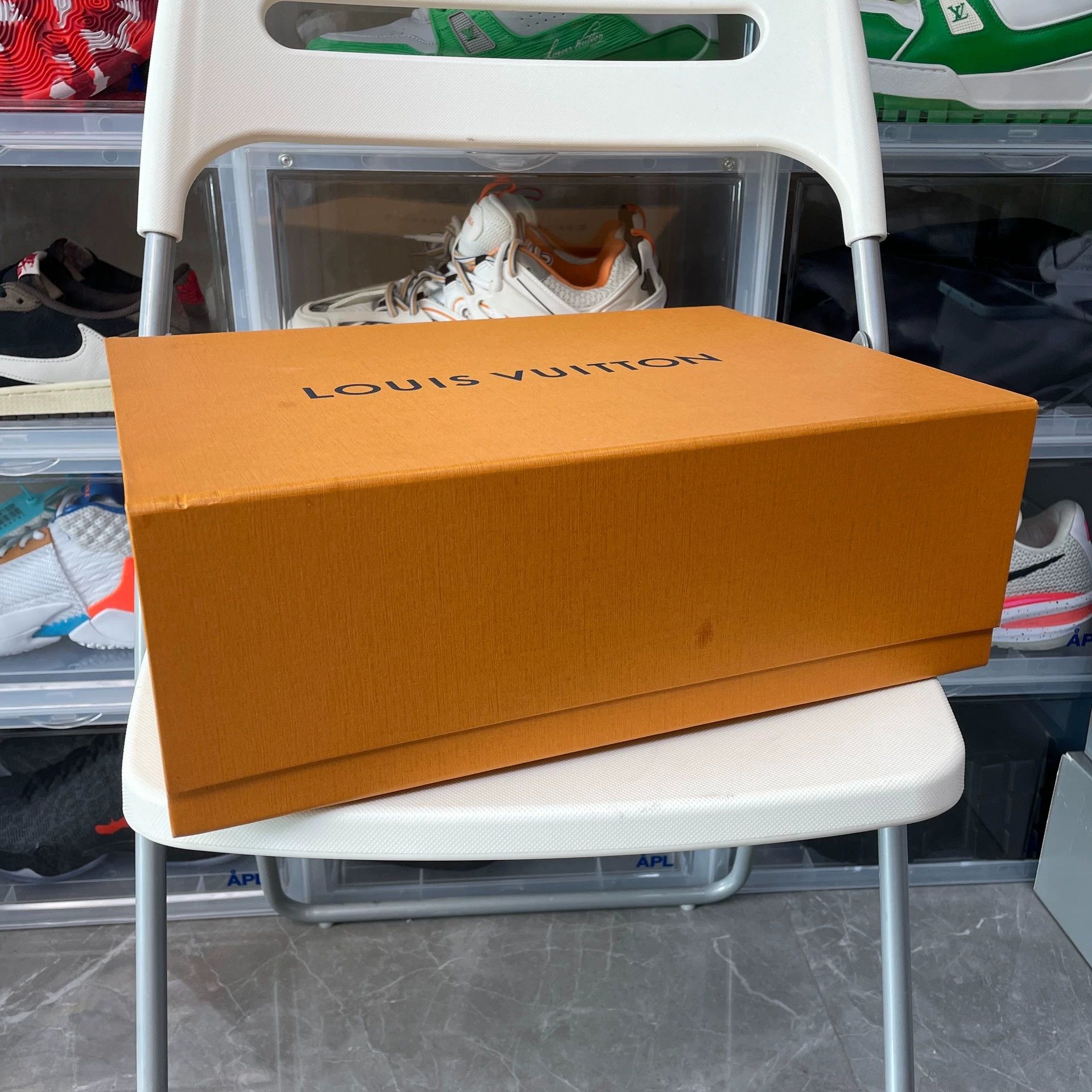 Louis Vuitton LV Trainer Peach Pink 43.5 New With Box Size US 10.5 / EU 43-44 - 9 Thumbnail