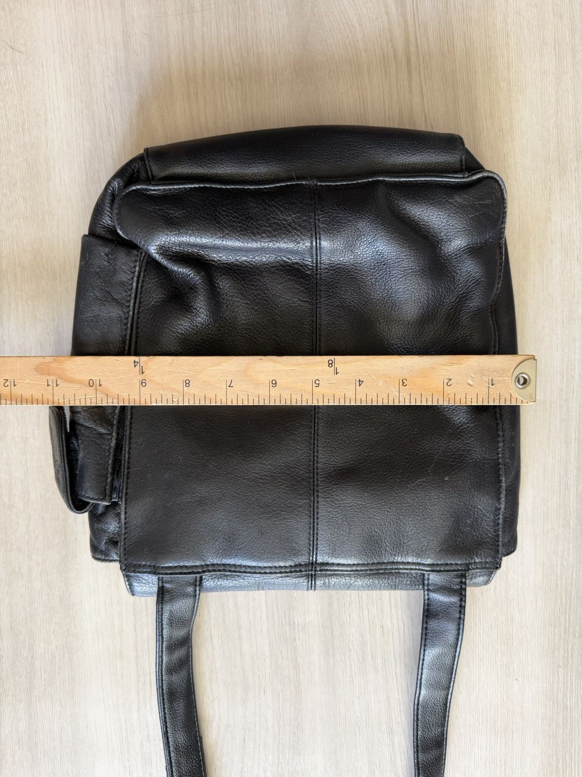 Liz Claiborne Vintage CRAZY HORSE Leather Crossbody Brown Shoulder Bag Size ONE SIZE - 8 Thumbnail