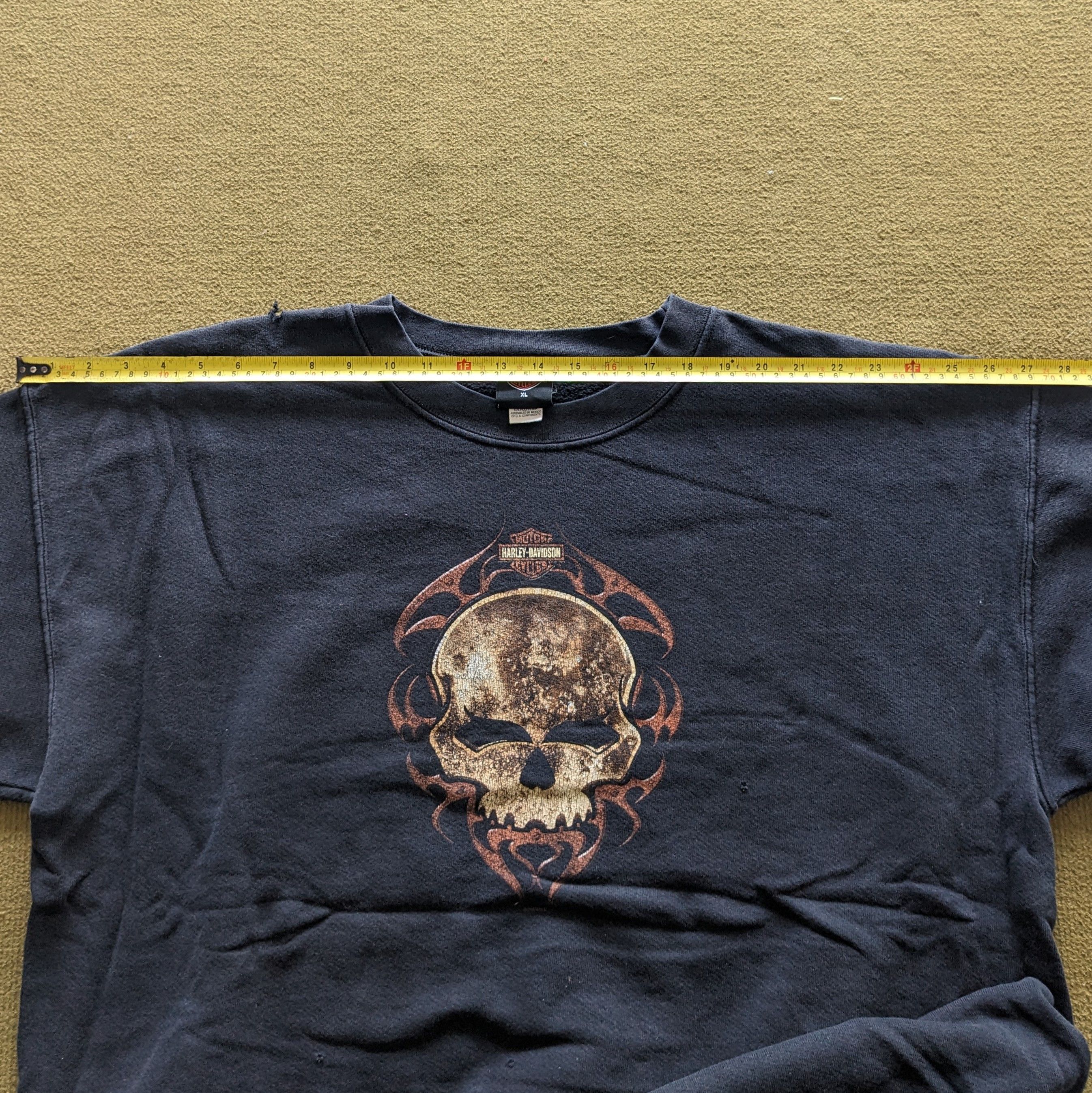 Harley Davidson Vintage HARLEY DAVIDSON American Racing Sweatshirt Size US XL / EU 56 / 4 - 7 Thumbnail