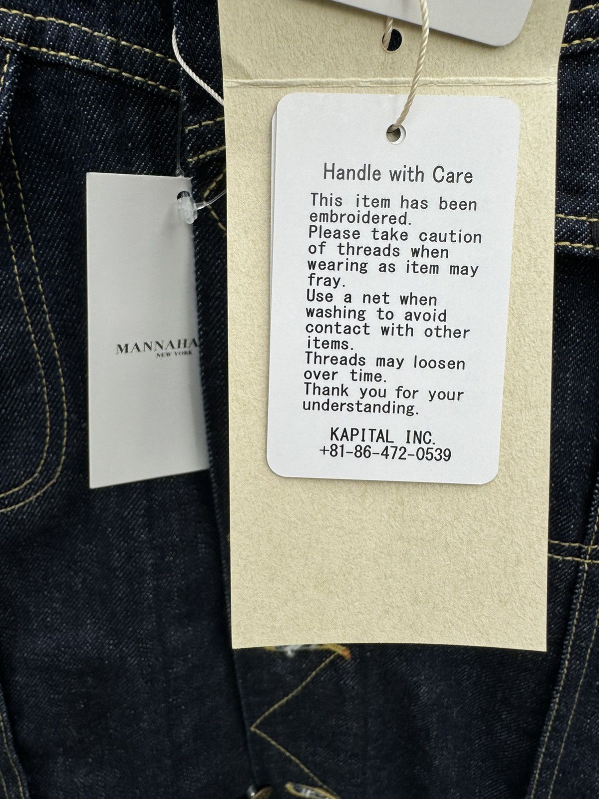 Kapital Kountry Kapital 11.5oz Denim Western Tuxedo Bone Indigo Sz 46 NWT Size US L / EU 52-54 / 3 - 7 Thumbnail