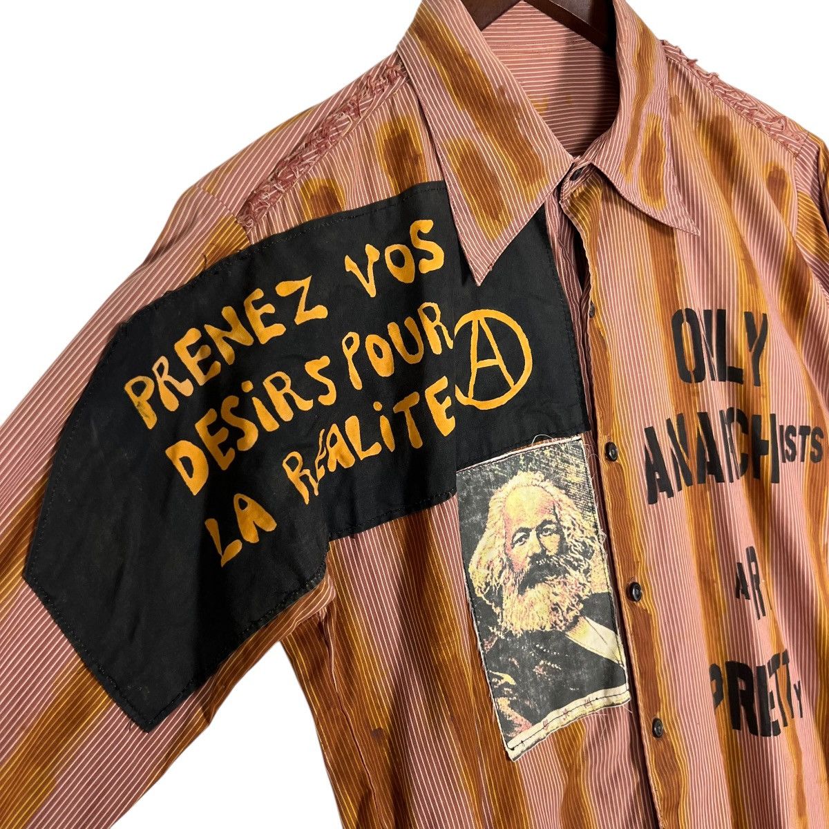 Japanese Brand Vintage Distressed Punk Anarchist Are Pretty Muslin Shirt Size US M / EU 48-50 / 2 - 7 Thumbnail