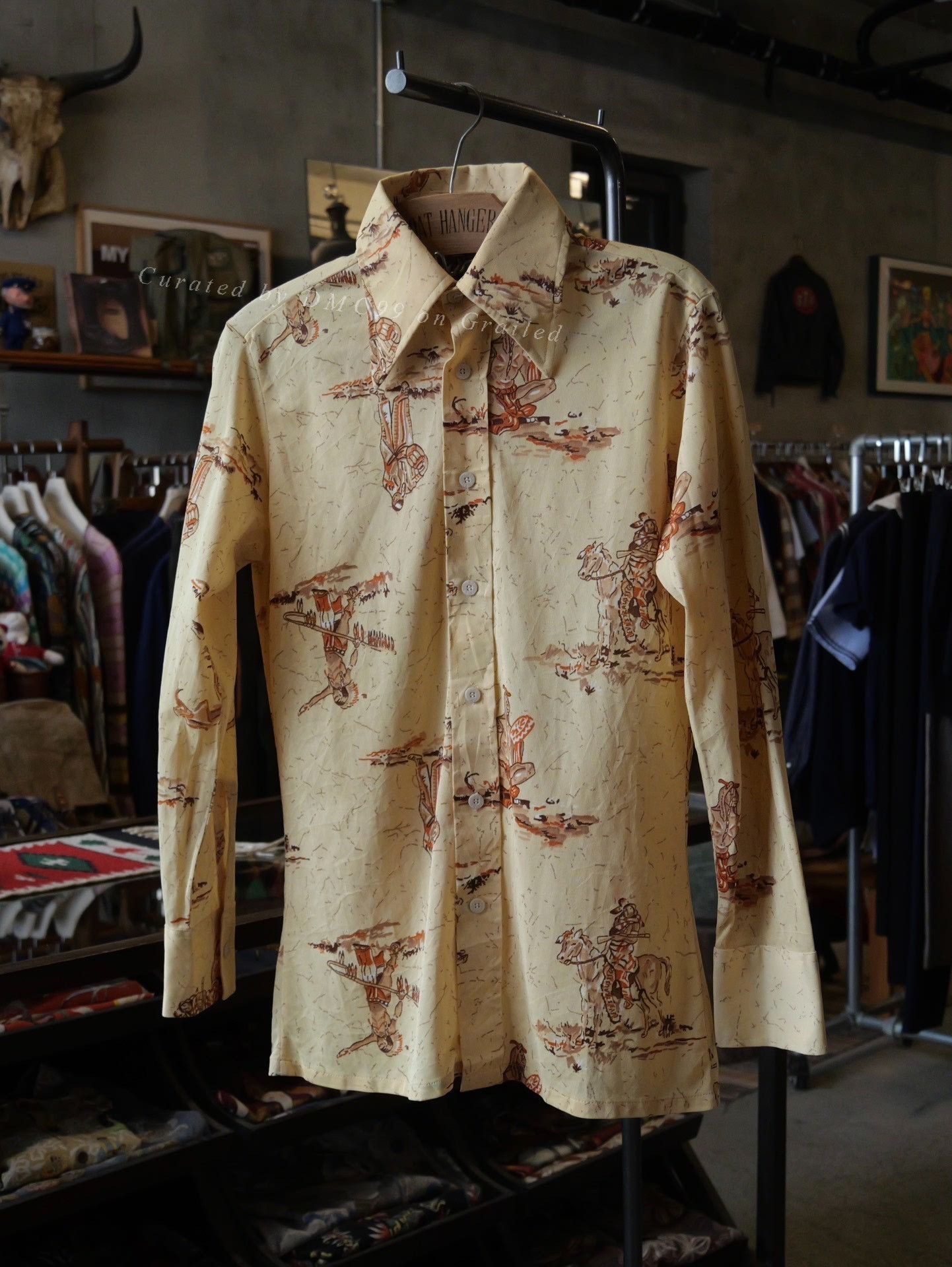 Levi's Vintage Clothing Levi's 70s Men's Native Print Shirt Size US M / EU 48-50 / 2 - 1 Thumbnail
