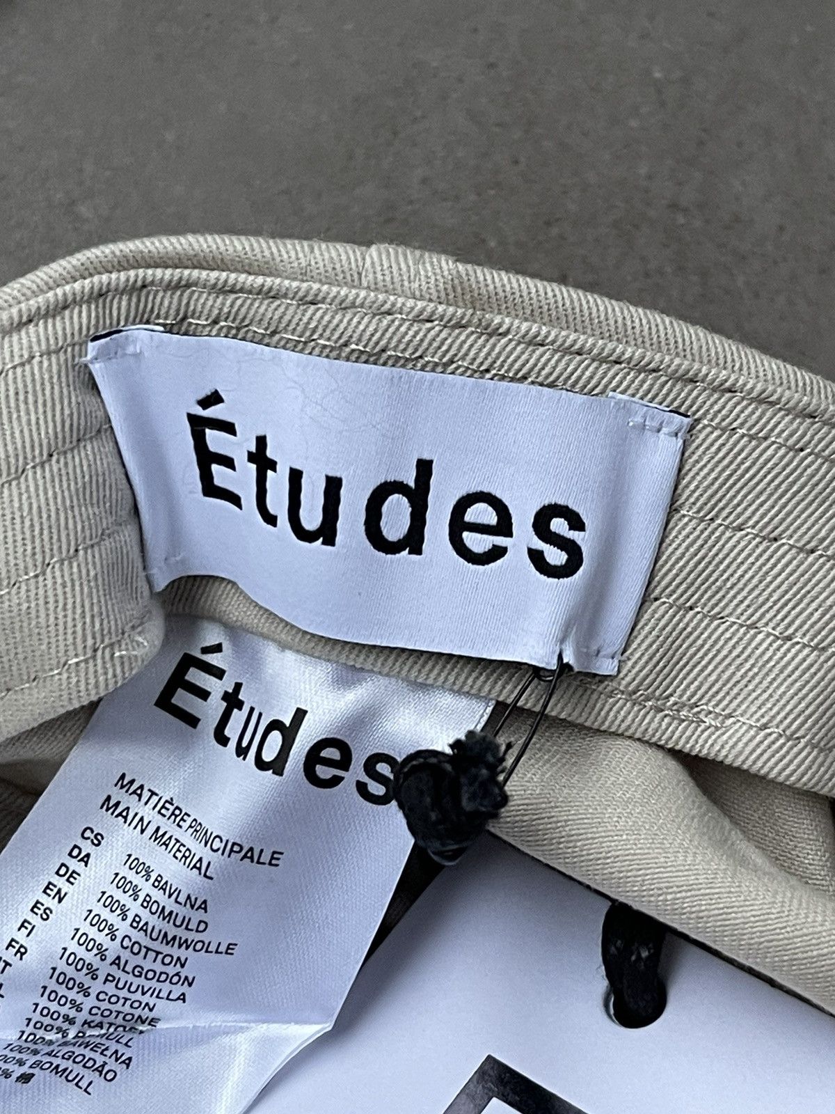 Etudes !DS! SS23 Etudes Logo Booster Beige Cap Size ONE SIZE - 8 Thumbnail