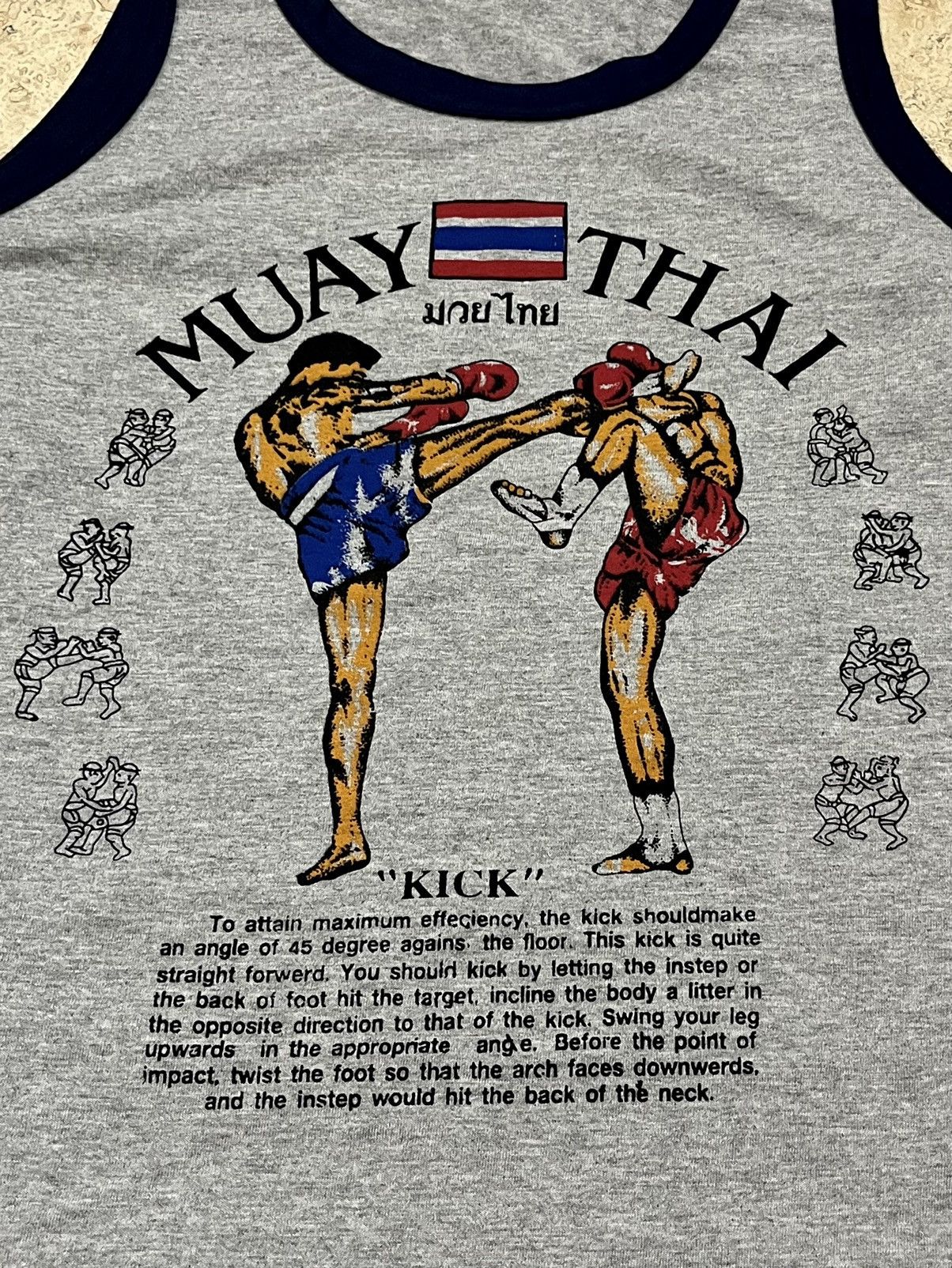Vintage Muay Thai Thailand Fighting Tank Top Size US L / EU 52-54 / 3 - 2 Thumbnail