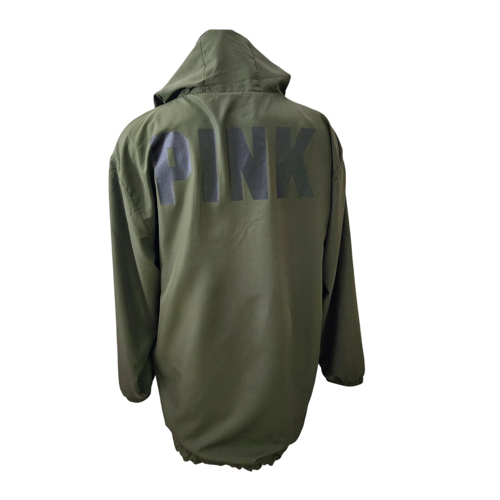Victoria's Secret Pink Victoria Secret Anorak Green Rain Jacket with Hood M Size M / US 6-8 / IT 42-44 - 3 Thumbnail