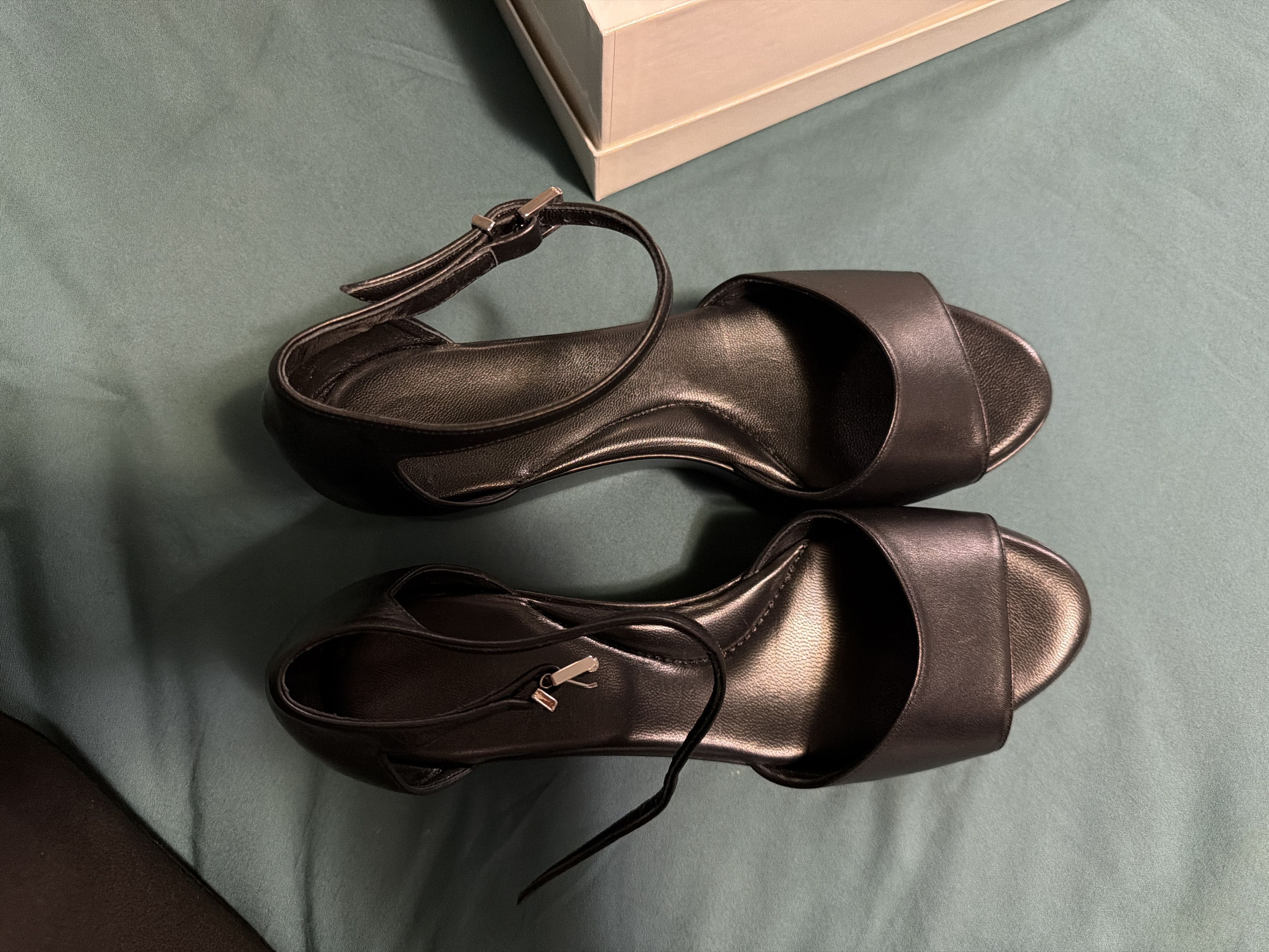 Vera Wang Vera Wang Made in Italy Leather Platform Wedge Sandals Size US 11 / IT 41 - 2 Thumbnail
