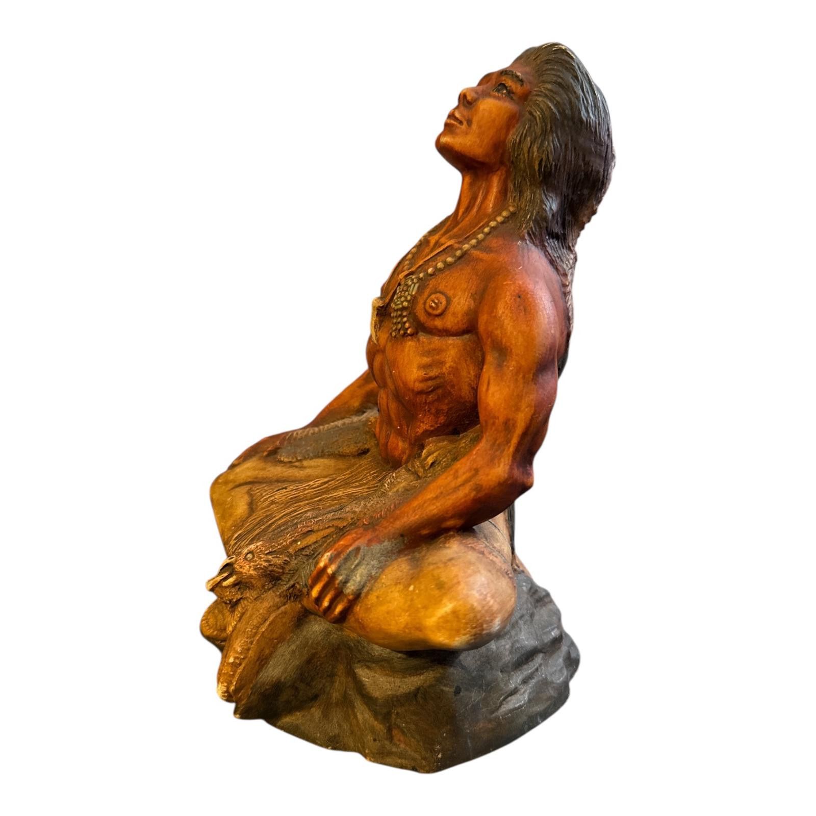 Unknown London Vintage Native American Warrior Figurine Sculpture Size ONE SIZE - 2 Thumbnail