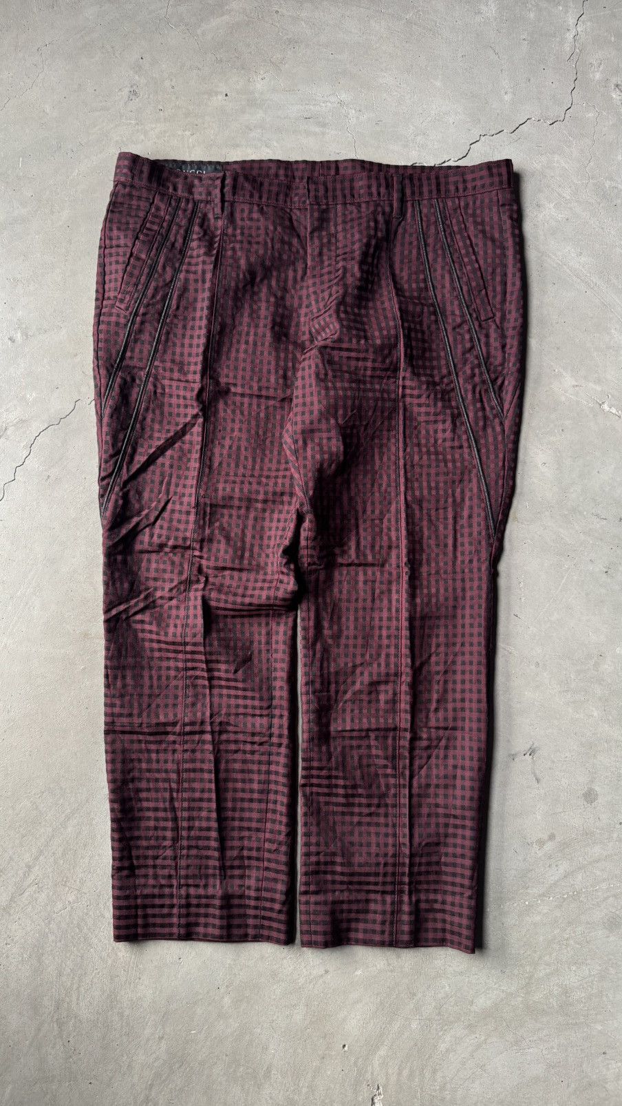 Gucci Gucci Tom ford checkered Pants Size US 37 - 1 Thumbnail