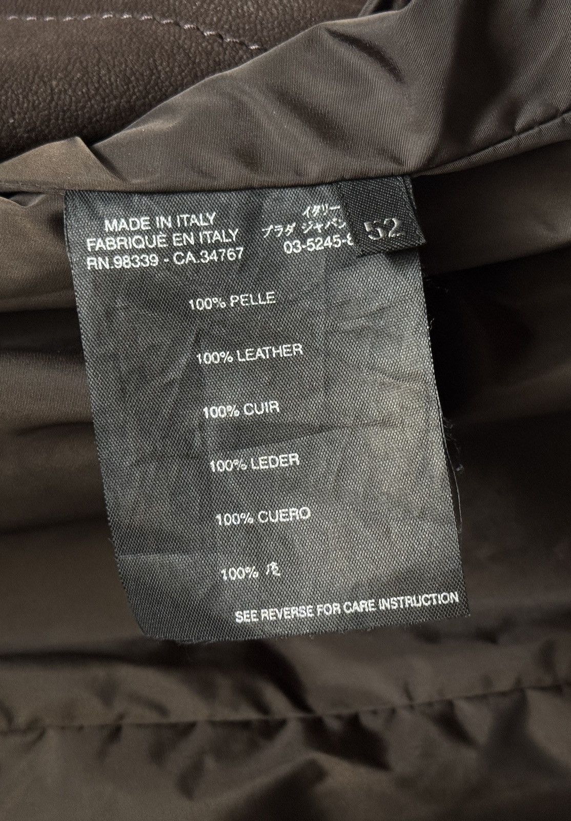 Prada Prada Double Breasted Leather Coat in Brown size IT 52 Size US L / EU 52-54 / 3 - 12 Thumbnail