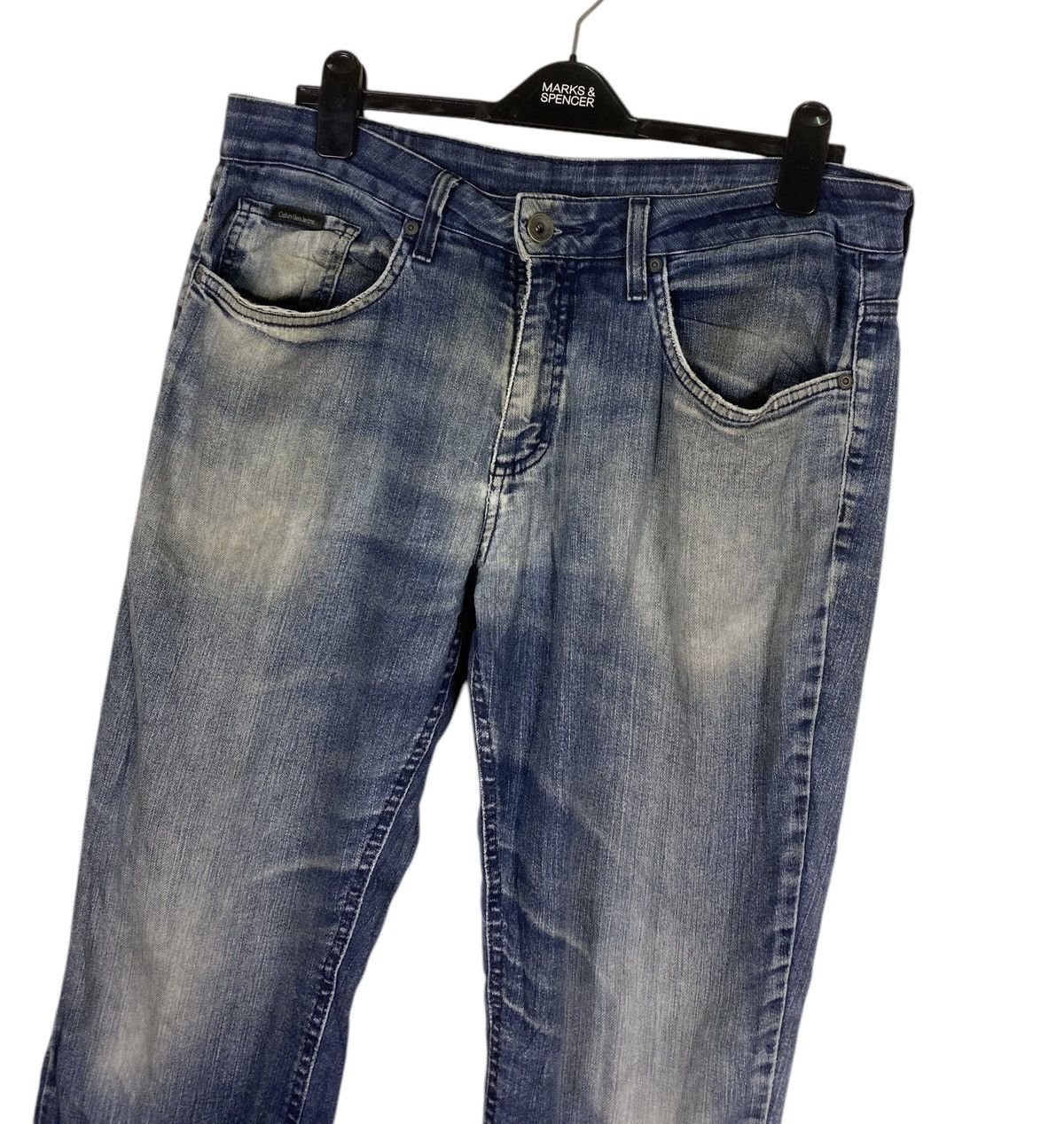 Calvin Klein Vintage Calvin Klien Distressed Jeans Size US 35 - 2 Thumbnail