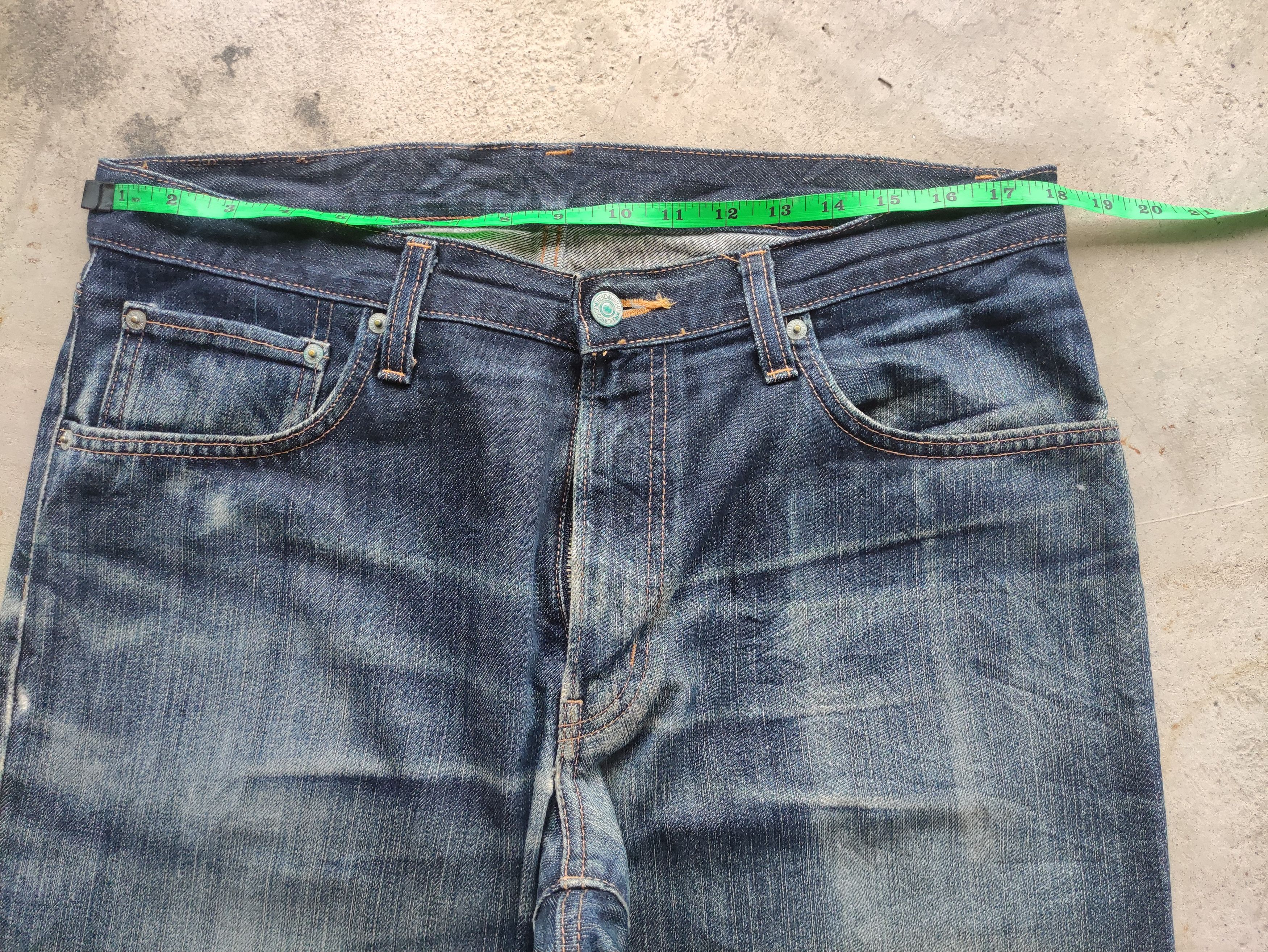Edwin Vintage Edwin Japan Jean Distressed Faded Denim Size US 37 - 6 Thumbnail