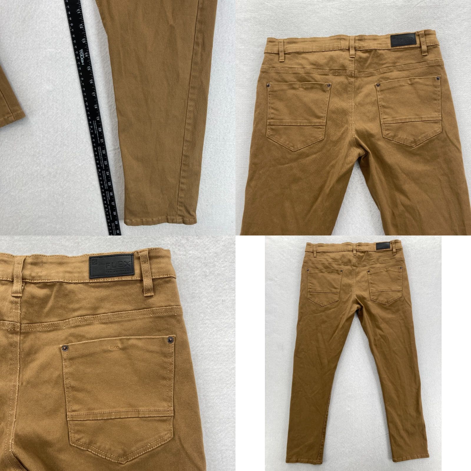 Southpole Southpole Jeans Slim Straight Denim 38x32 Brown Stretch CCLX Flex Mens Regular 38 Inseam 32in Brown Cotton Blend Spandex Straight Leg Jeans Size US 38 / EU 54 - 8 Thumbnail