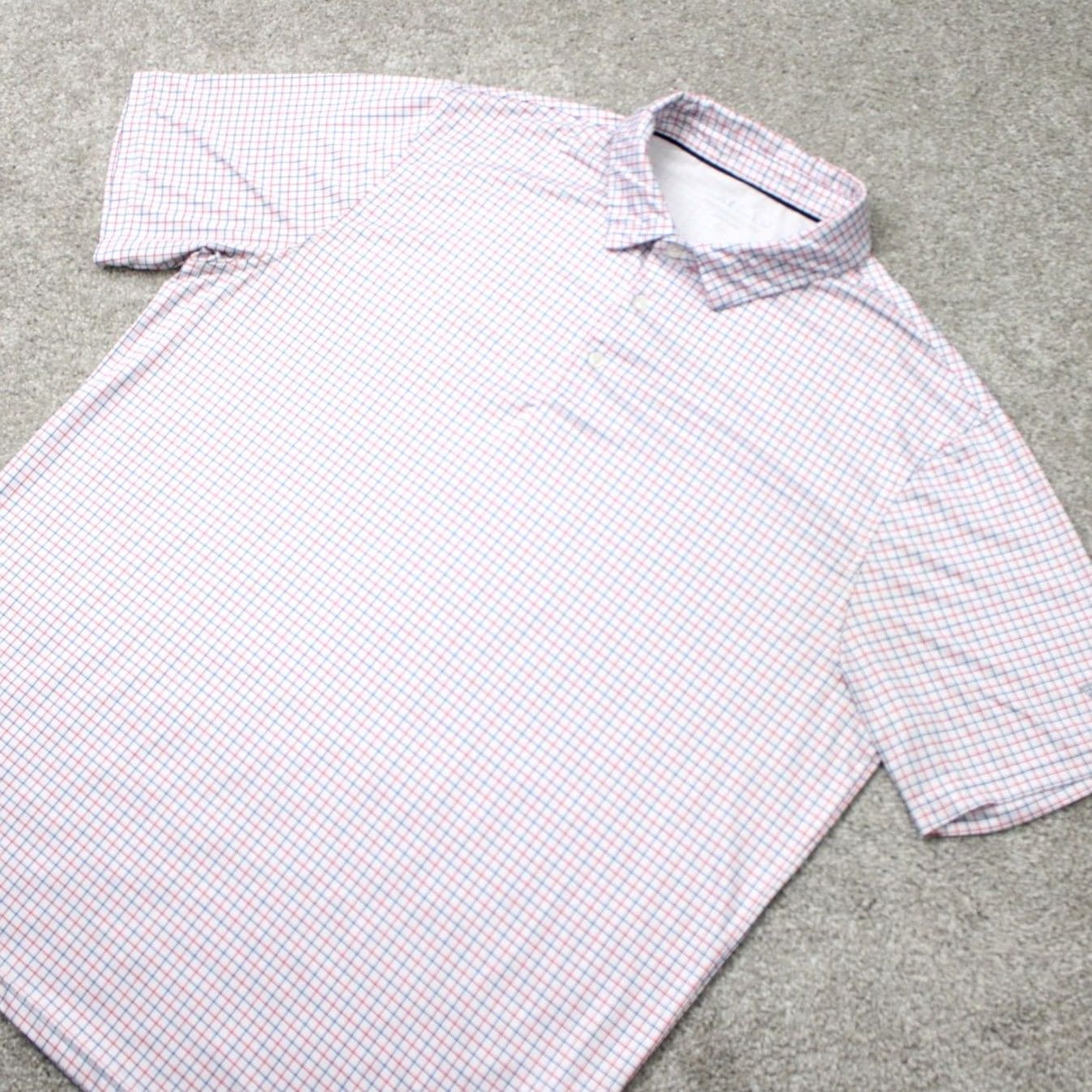 Vintage Maelreg Polo Shirt Mens XL Red/White/Blue Golf Stretch S/S Pullover Shirt Polo Size US XL / EU 56 / 4 - 4 Thumbnail