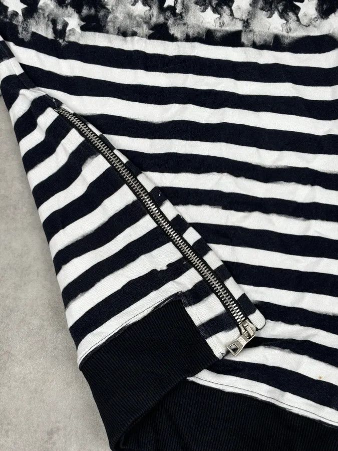 Balmain Balmain Black & White USA Flag Contemporary Zip Sweater Size US M / EU 48-50 / 2 - 9 Thumbnail