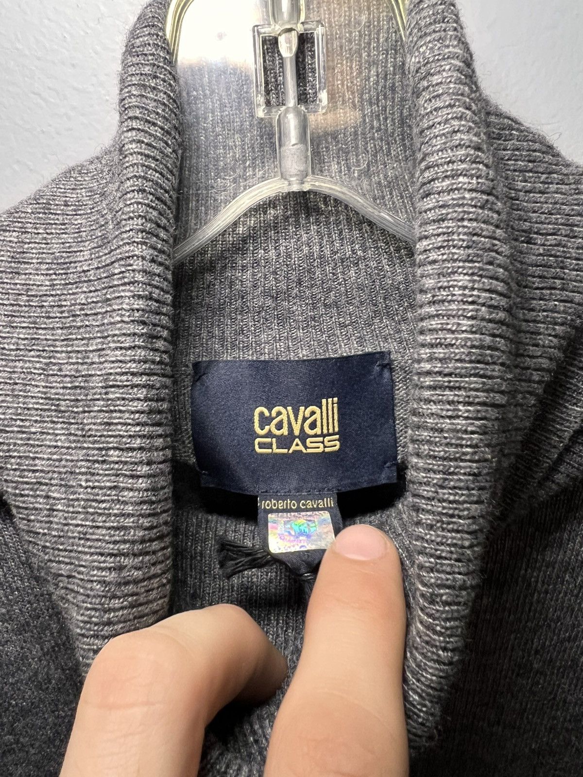 Cavalli Class Just Cavalli lion logo cashmere blend turttle neck sweater Size US L / EU 52-54 / 3 - 3 Thumbnail