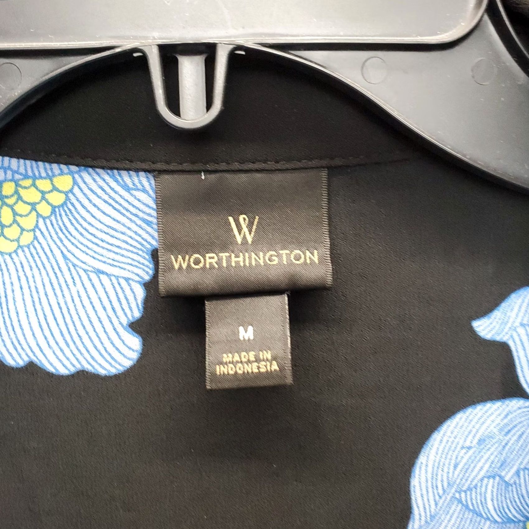 Worthington Worthington Shirt Womens M Multicolor Floral Long Sleeve Button-Up Casual Womens M Size M / US 6-8 / IT 42-44 - 6 Thumbnail