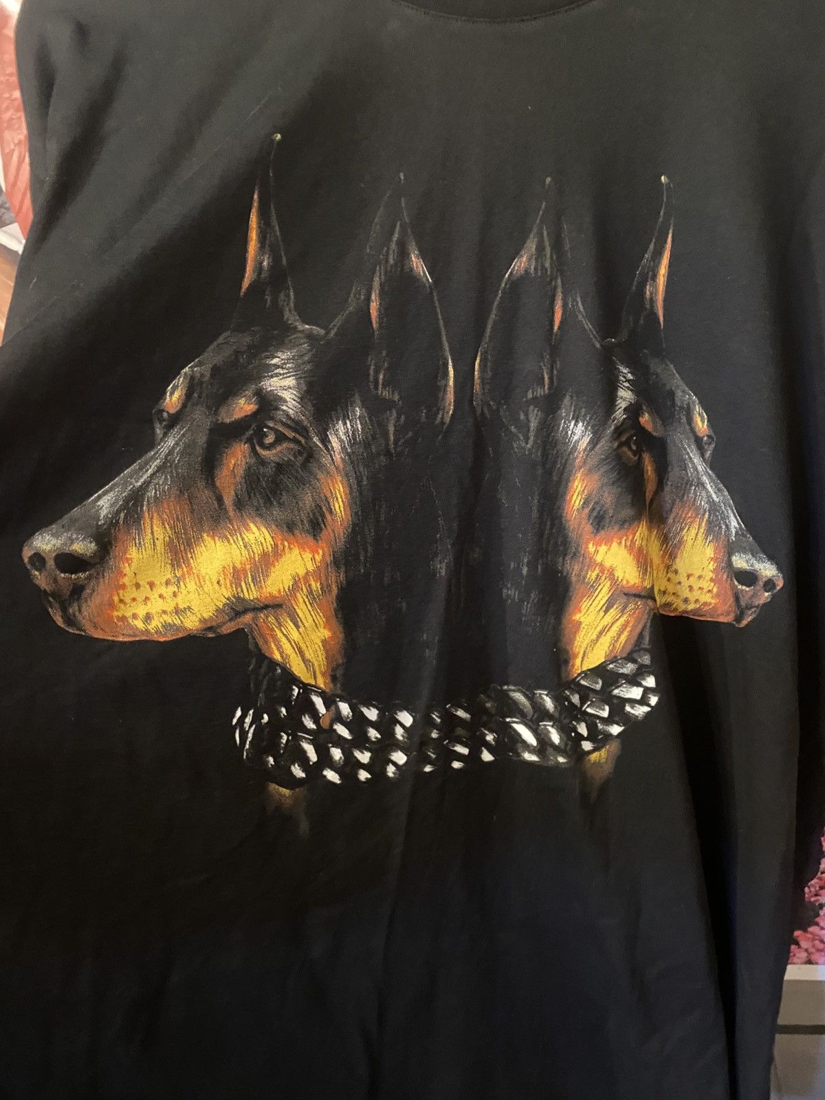 Givenchy × Riccardo Tisci × Vintage FW13 GIVENCHY Dobermann Tshirt NWT | Rottweiler Kanye West Size US L / EU 52-54 / 3 - 3 Thumbnail