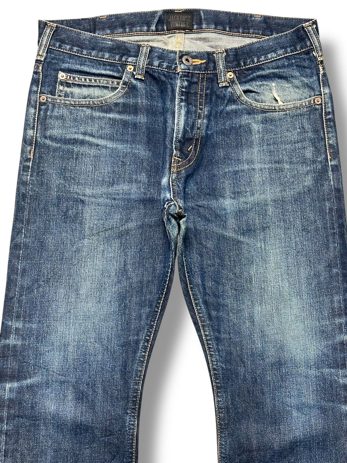 JACKROSE JACKROSE Vintage Y2K With Selvedge Straight Cut & Faded Wash Size US 33 - 2 Thumbnail