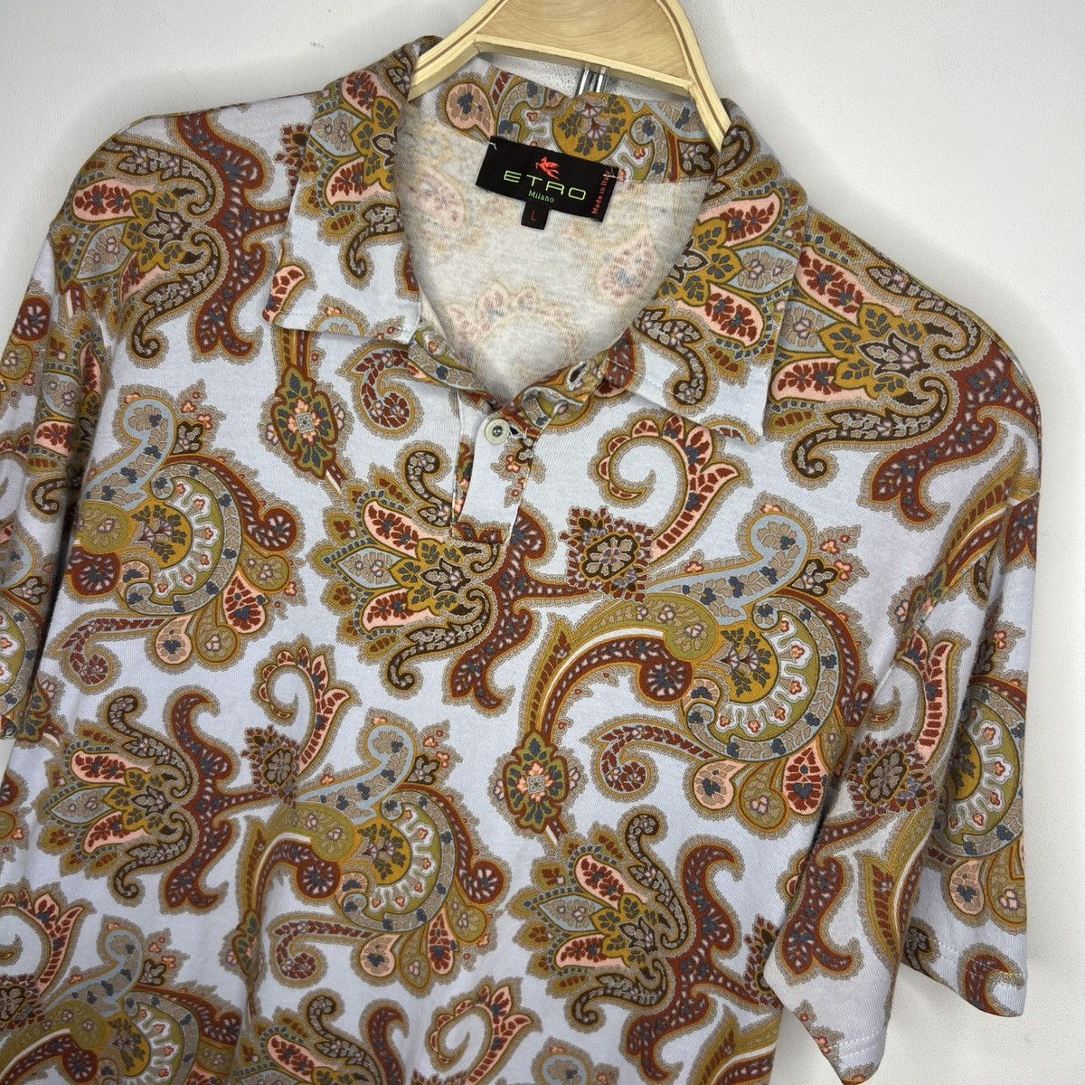 Etro Etro polo T-shirt floral multicolor all over rare Size US M / EU 48-50 / 2 - 4 Thumbnail