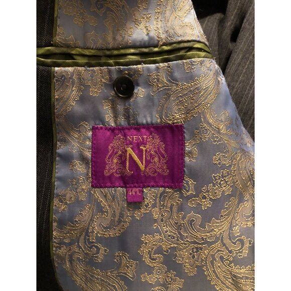 NEXT Next men's gray 100%wool 2pc suit size: 44L pants: 38/31 Size 44L - 5 Thumbnail