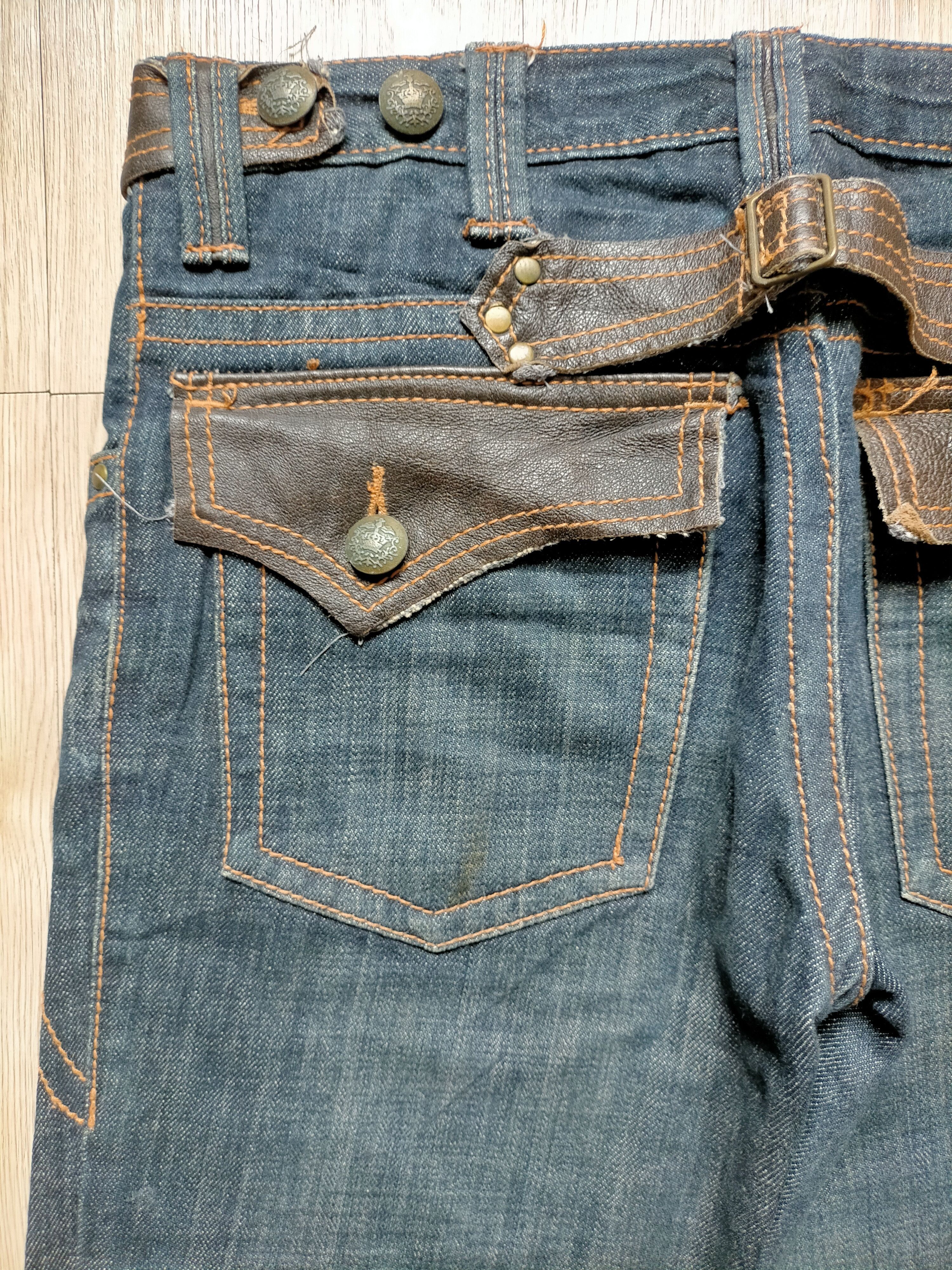 If Six Was Nine Ozz-First Pinball Japanese Flare Leather Cotton Boot cut Size US 30 / EU 46 - 15 Thumbnail