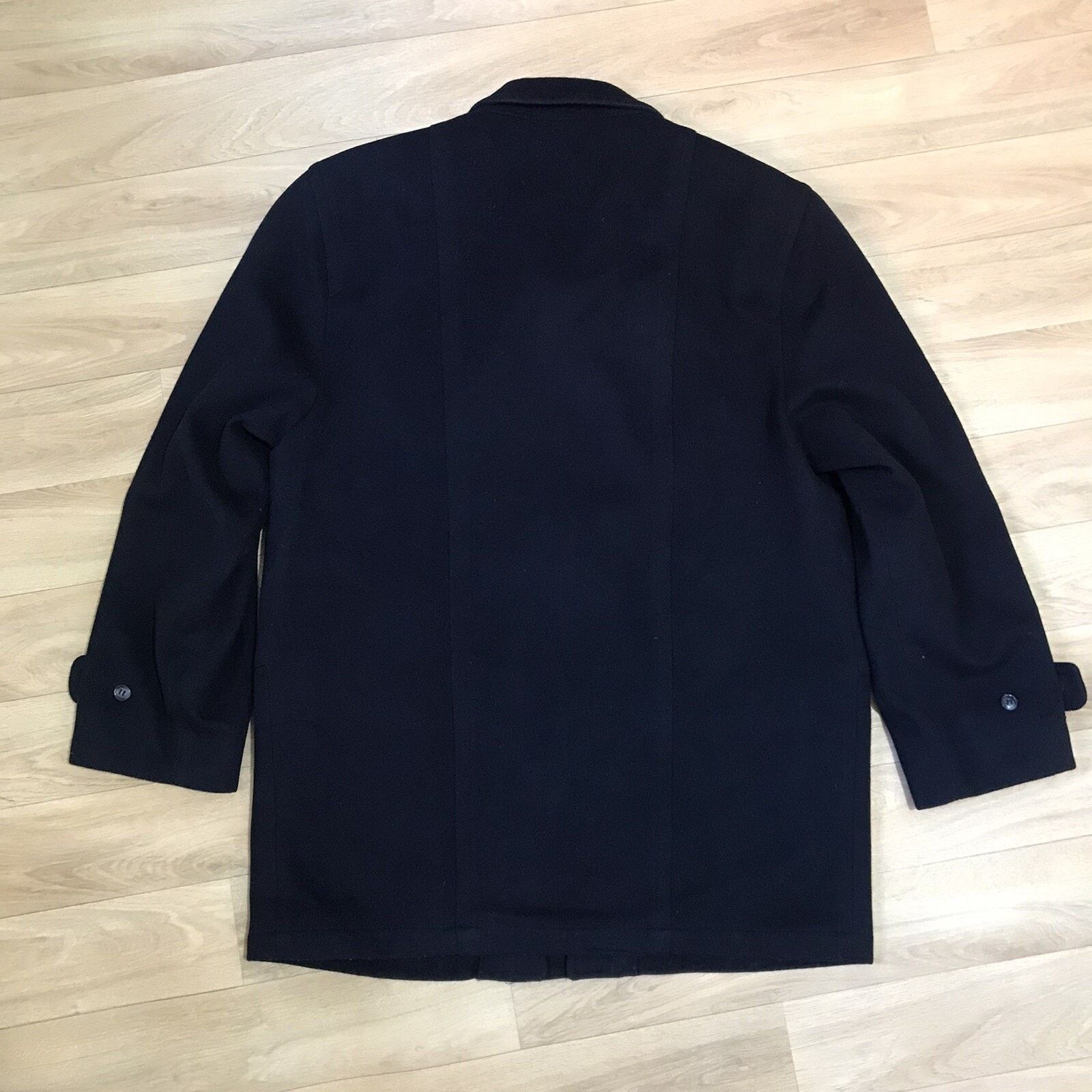Burberry vintage burberry coat jacket wool overcoat men's blue navy Size US M / EU 48-50 / 2 - 4 Thumbnail
