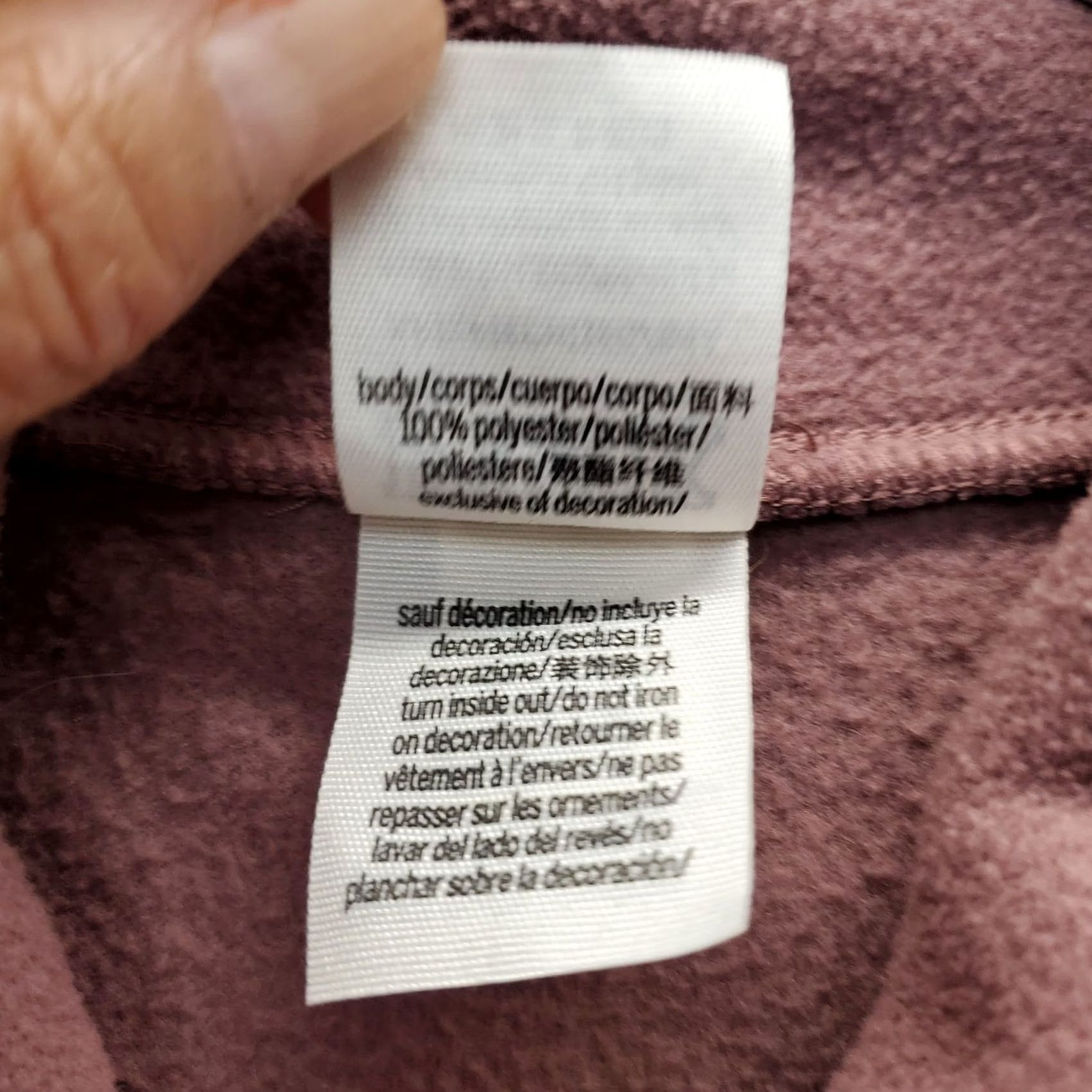 Victoria's Secret Victoria's Secret PINK Womens XS Crop Sweatshirt Pink Fleece 1/4 Zip Long Sleeve Zip Pullover Size XS / US 0-2 / IT 36-38 - 6 Thumbnail