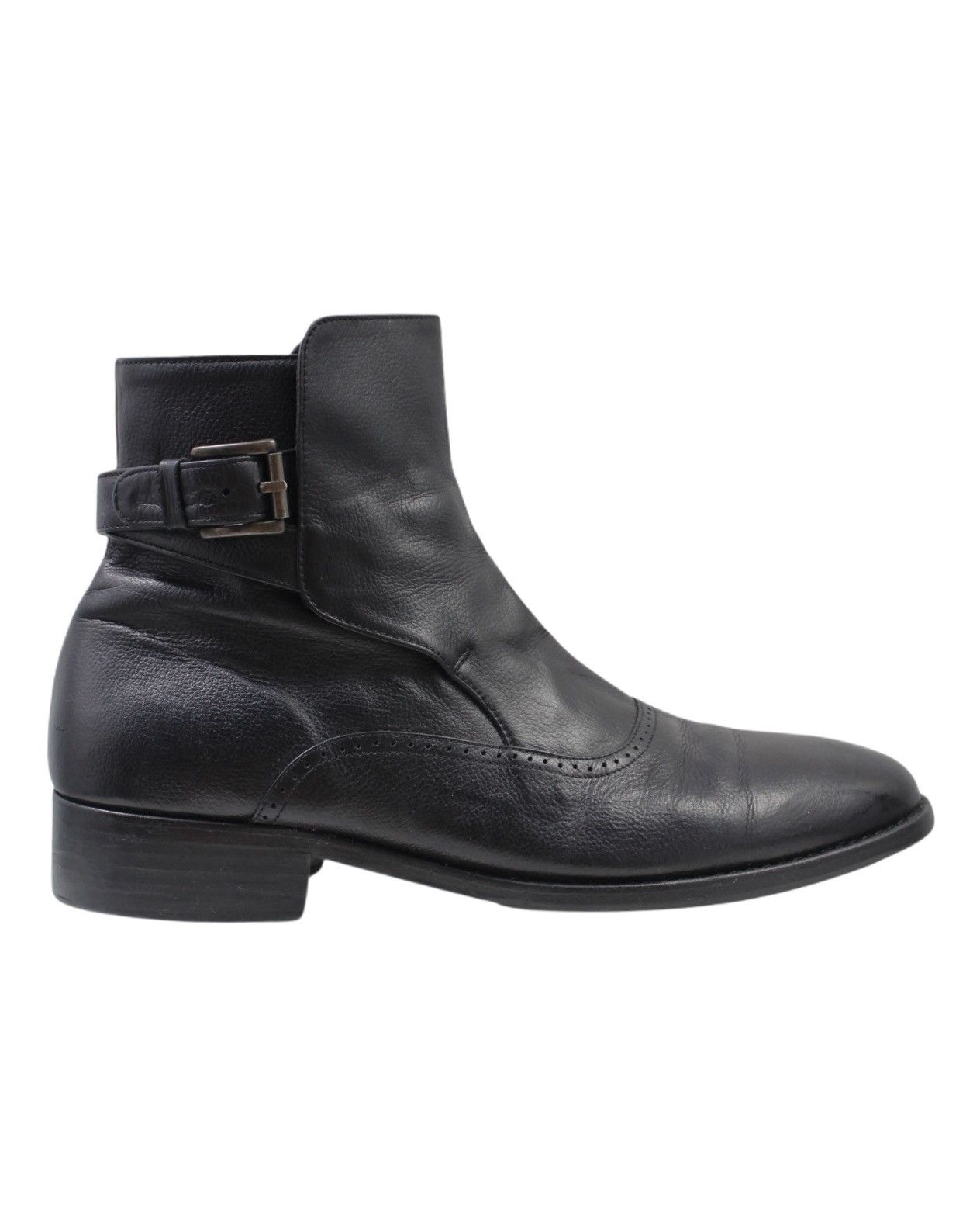 Solid Homme SS2001 SOLID HOMME BY WOOYOUNGMI SIDE-BUCKLE ANKLE BOOTS Size US 8 / EU 41 - 2 Thumbnail