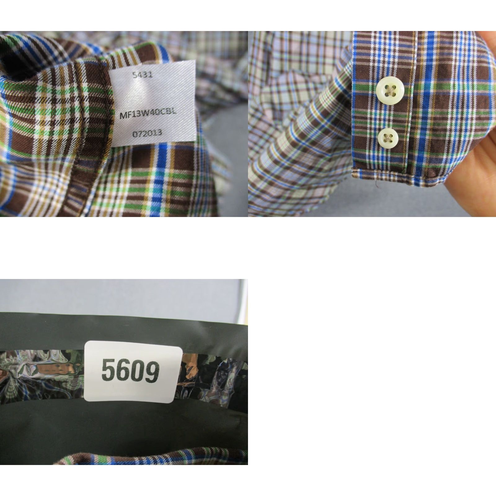Peter Millar Peter Millar Shirt Large Mens 100% Cotton Plaid Multicolor Long Sleeve Shirt Size US L / EU 52-54 / 3 - 8 Thumbnail