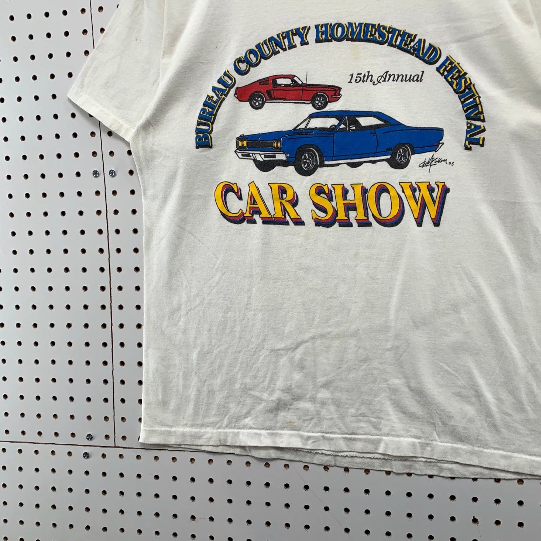 Vintage VINTAGE Classic Car Show Shirt Mens L White Buffalo County Homestead Festival Shirt Size US L / EU 52-54 / 3 - 3 Thumbnail