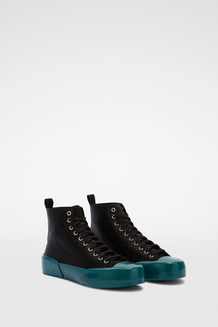 Jil Sander o1y1025 Hi-Top Sneakers in Black Size US 10 / IT 40 - 2 Thumbnail