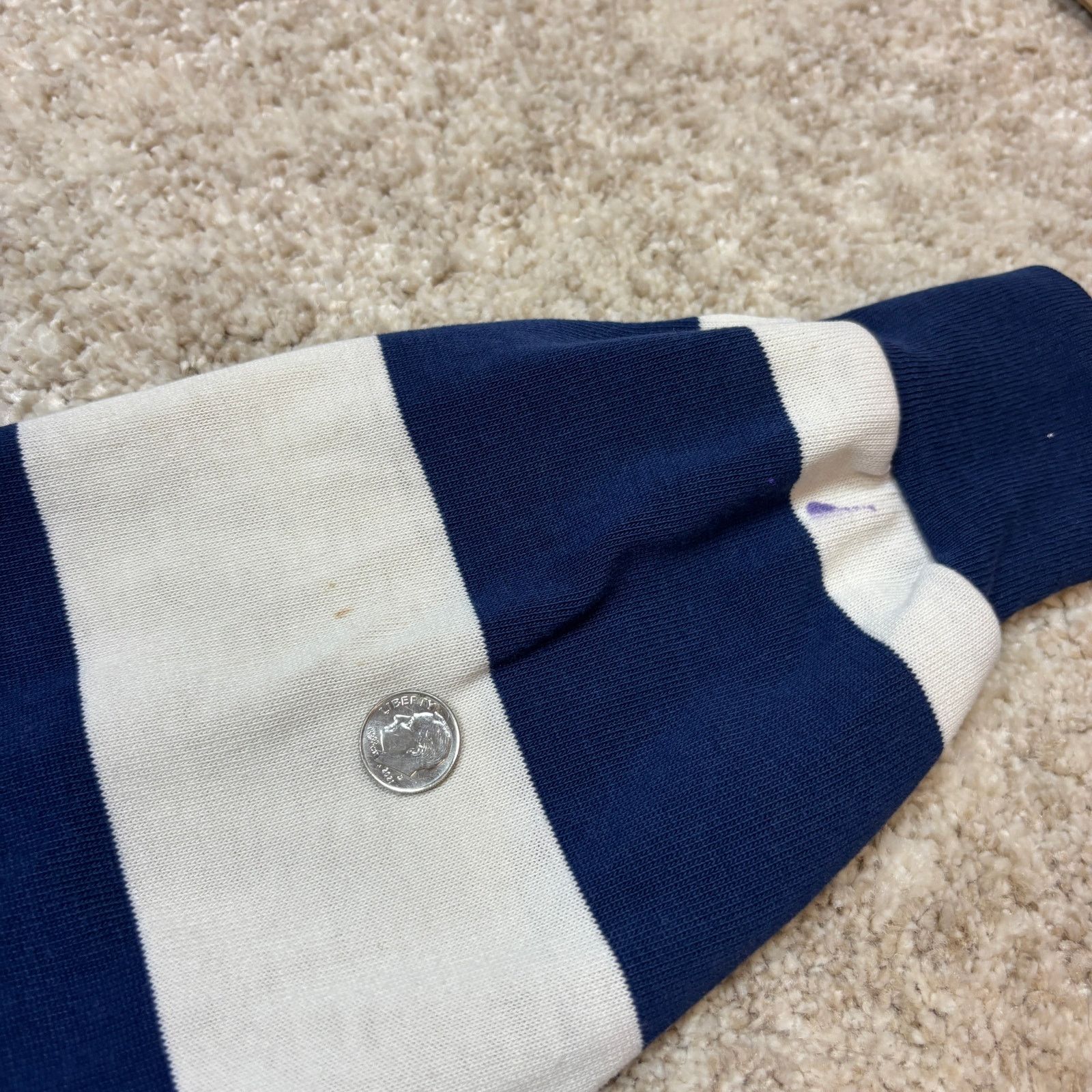 Hunt Club × Vintage Vintage Hunt Club JC Penney Rugby Striped Polo Shirt Men's L Size US L / EU 52-54 / 3 - 8 Thumbnail