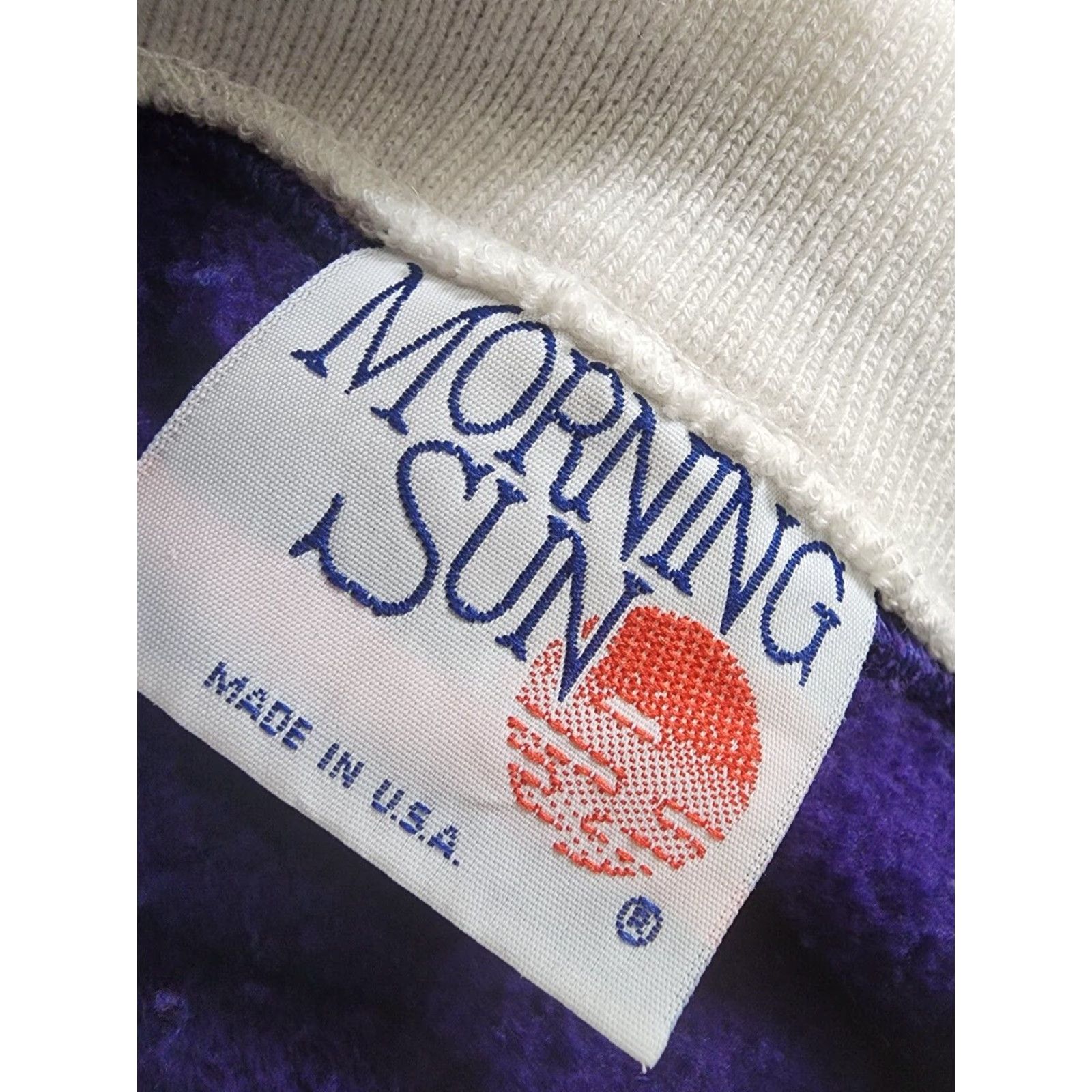 Vintage VINTAGE Morning Sun Women's Sweatshirt Pullover 3/4 Sleeve Floral Purple Size Medium Activewear Casual Winter Size M / US 6-8 / IT 42-44 - 4 Thumbnail